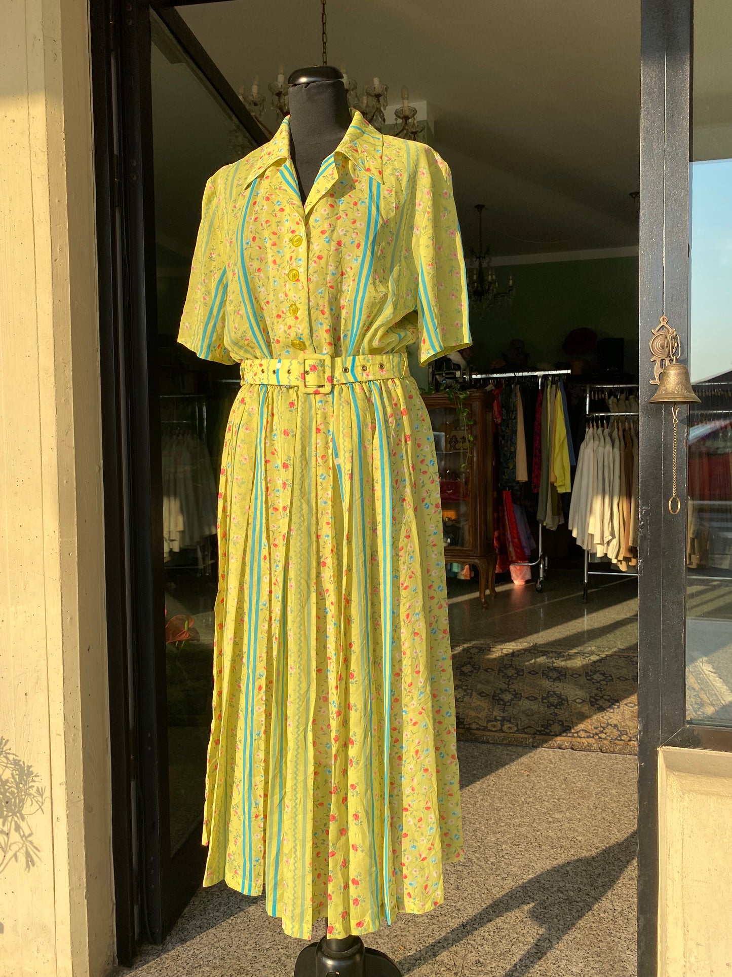 Abito anni ‘70 verde prato - TG. 44 circa