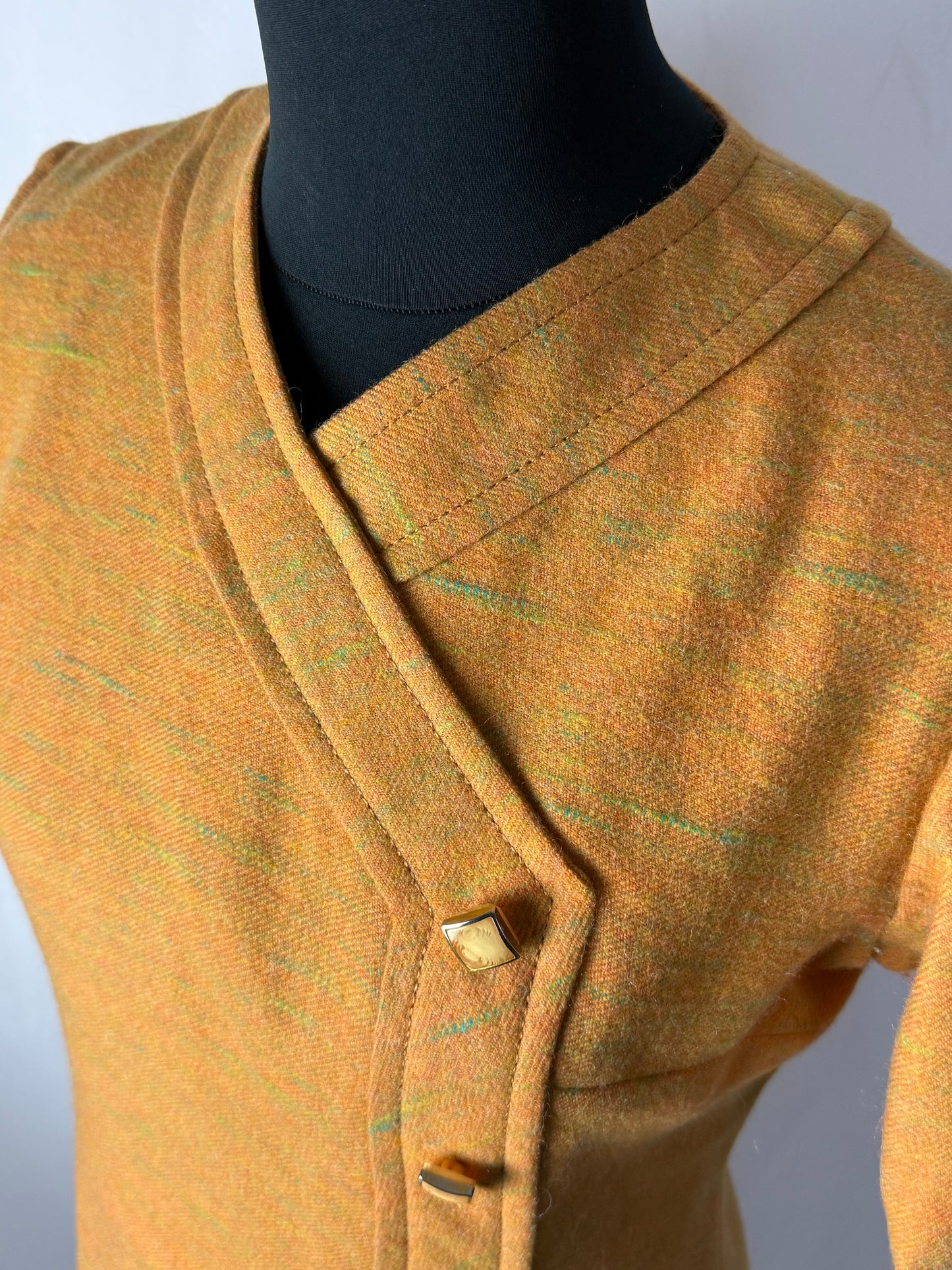 Abito anni ‘70 lana mélange - TG. 42