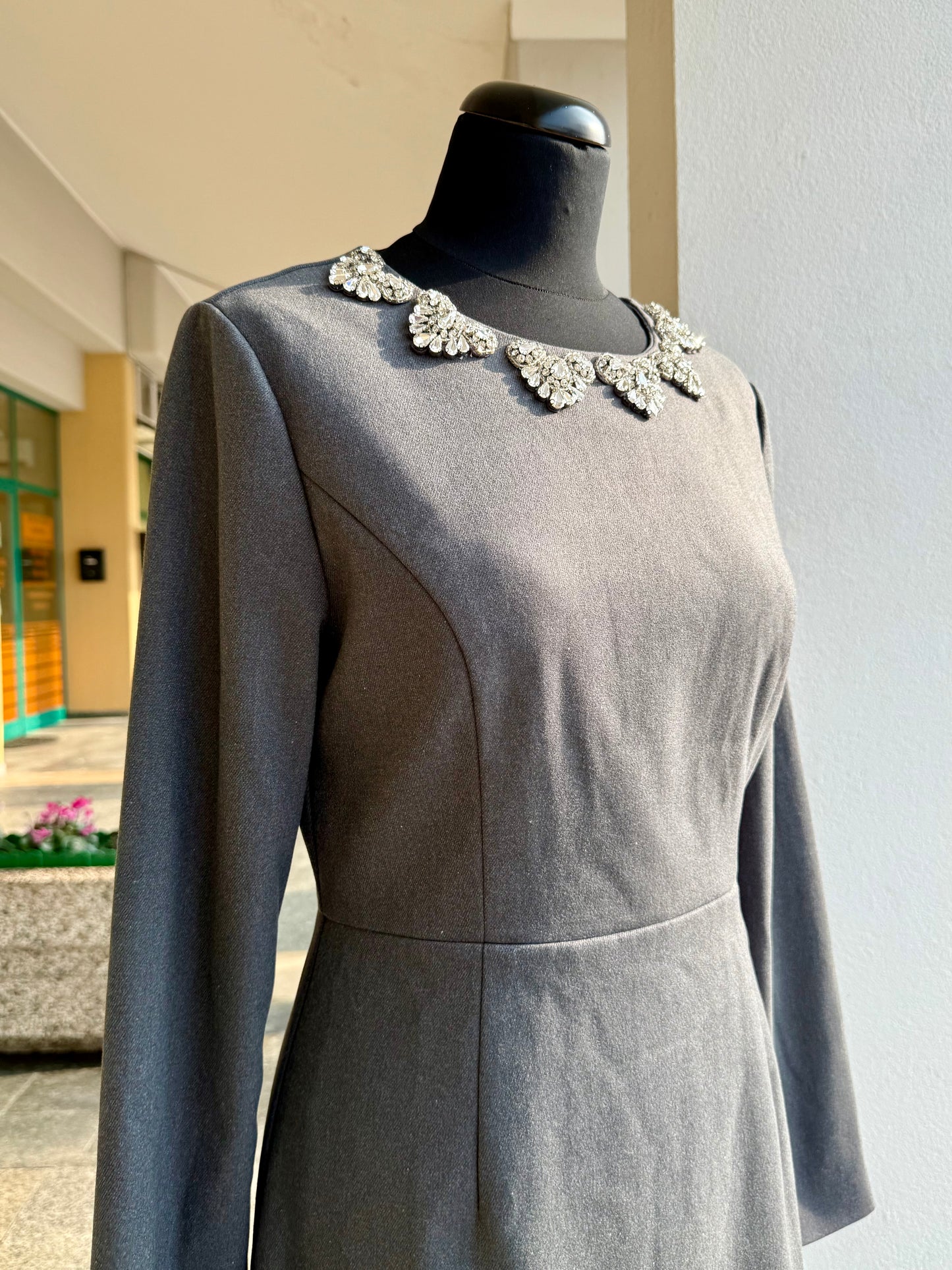 Mini dress con applicazioni bijoux - TG. 40/42
