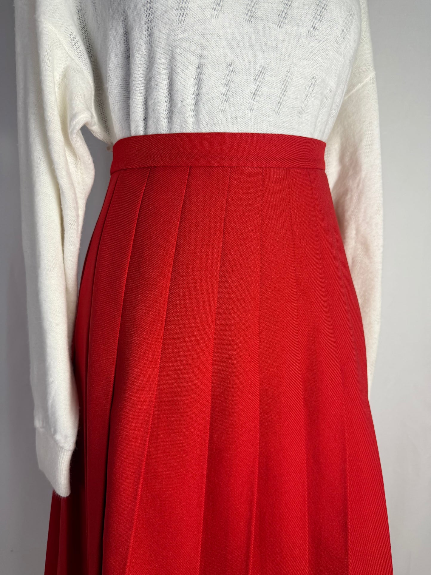 Gonna rossa plissettata - TG. 40