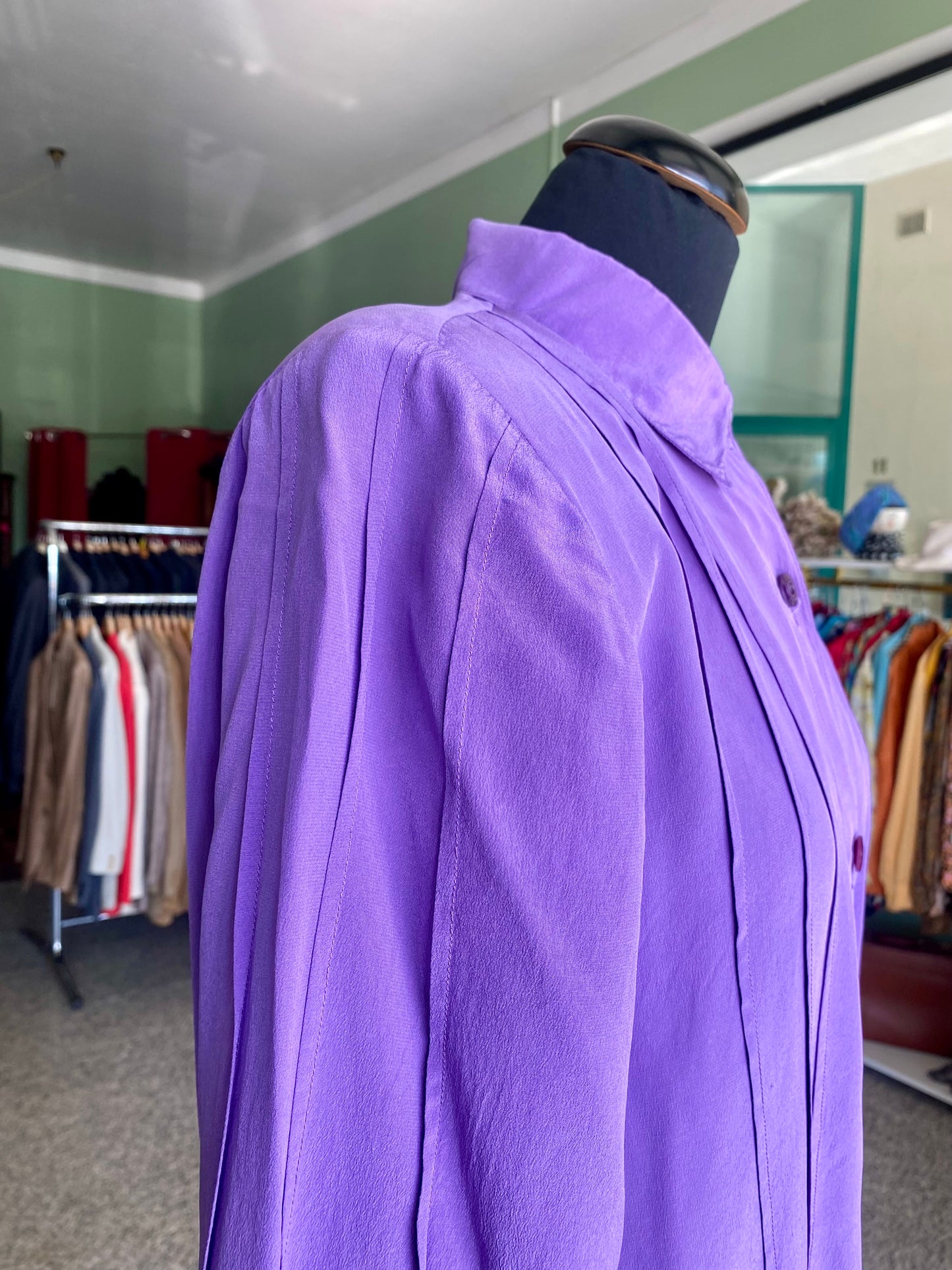 Camicia in seta viola - TG.