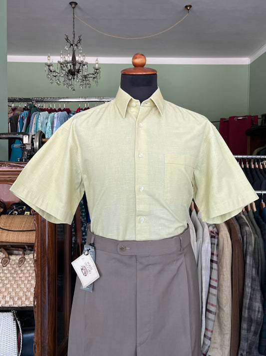 Camicia a maniche corte lino S-M