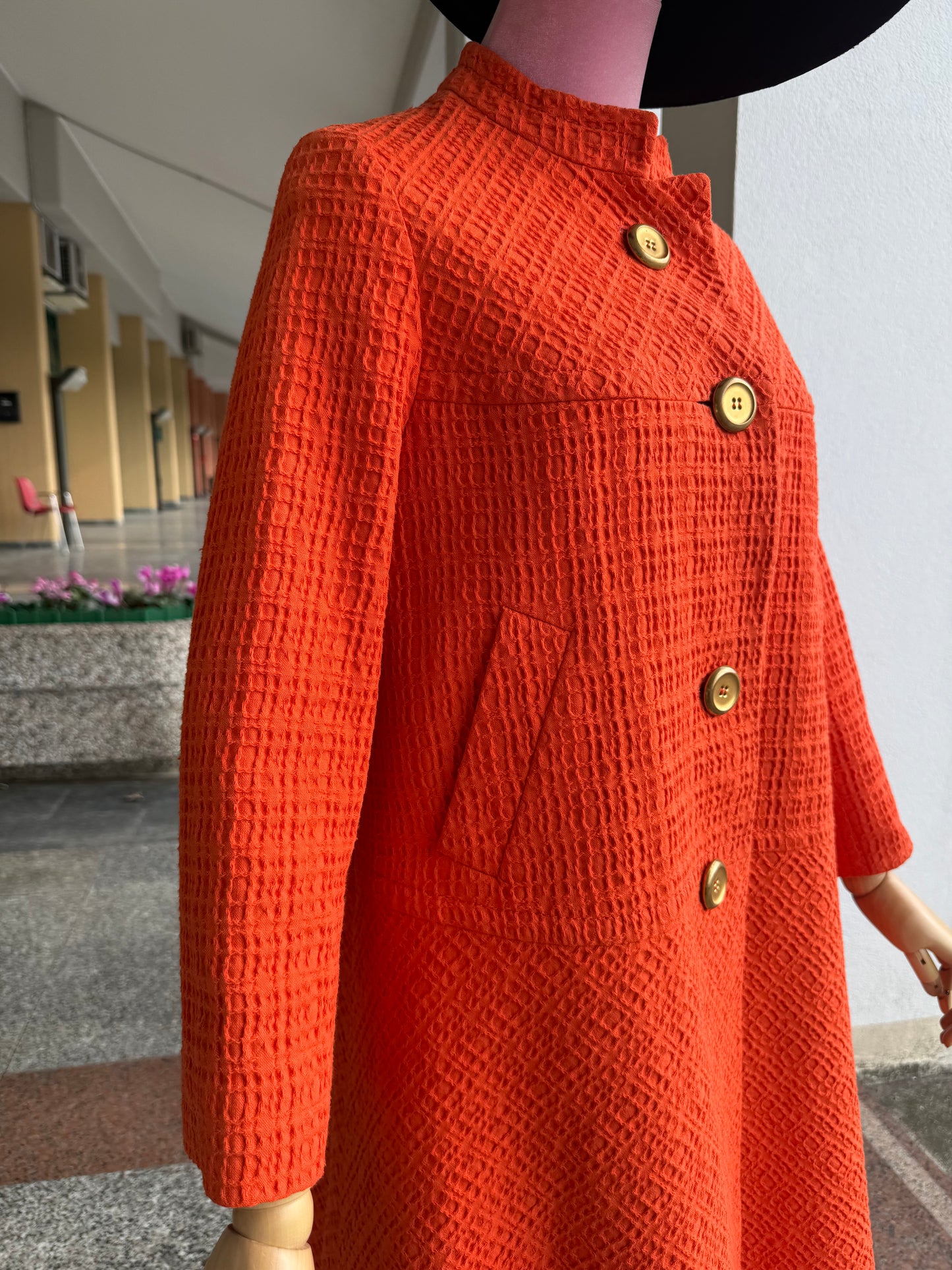 Cappotto anni ‘60 arancione - TG. 40/42