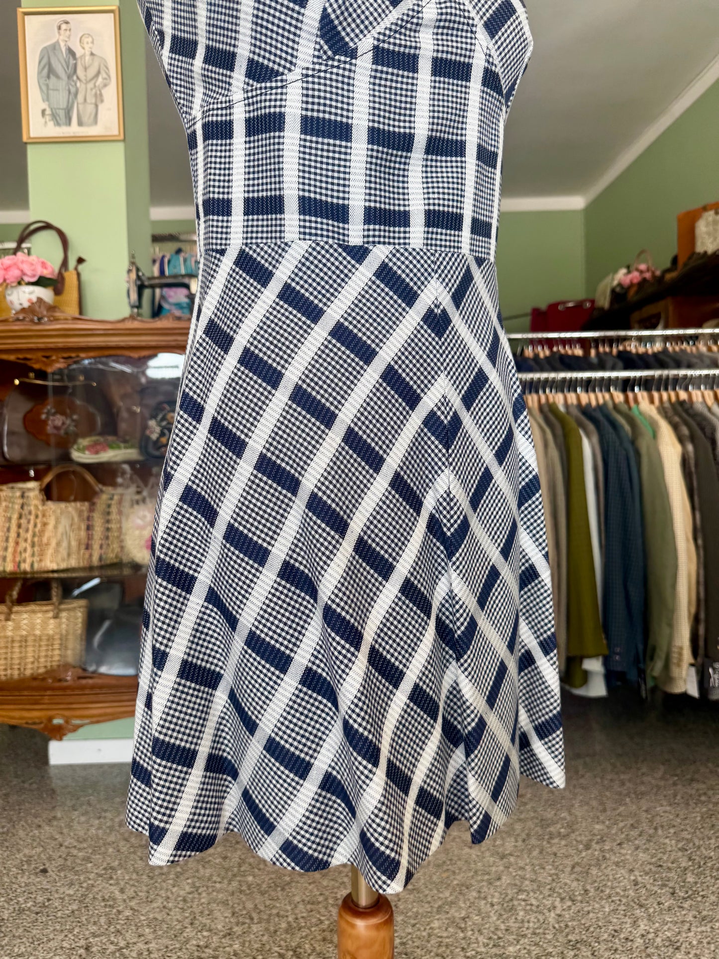 Mini dress anni ‘70 lino e seta - TG. 38