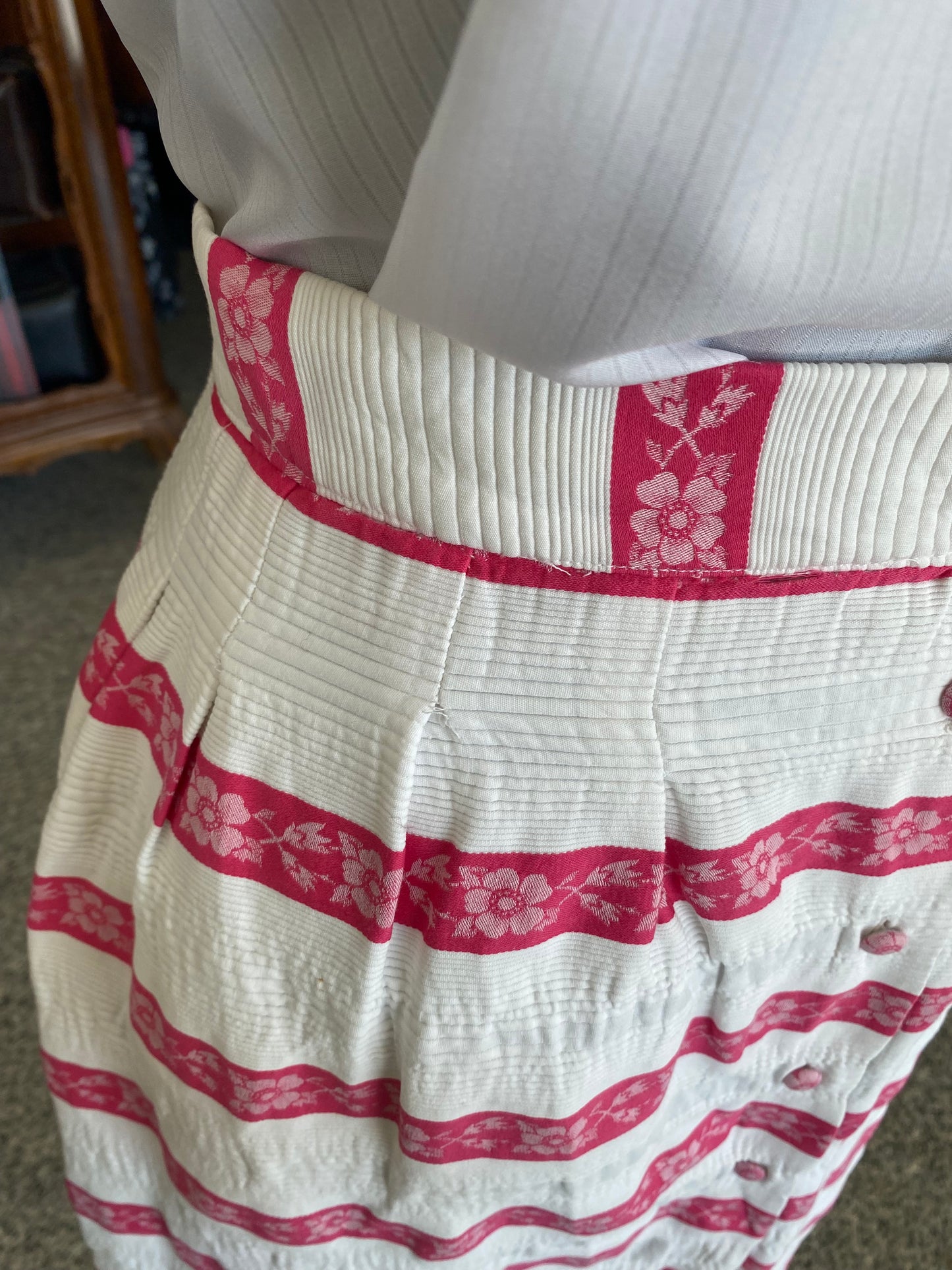 Gonna anni ‘60 piquet di cotone - TG. 42