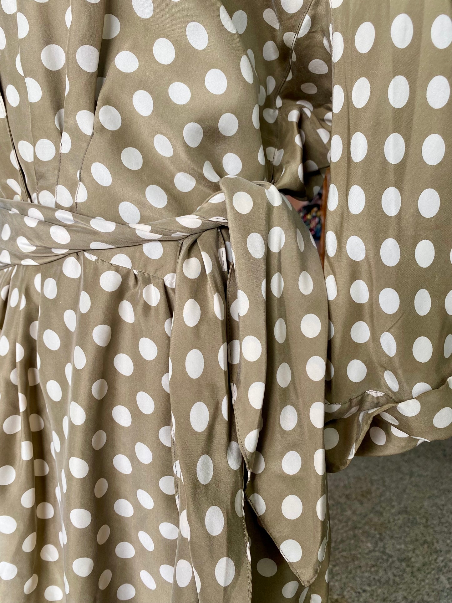Abito in seta a pois - TG. 46 circa