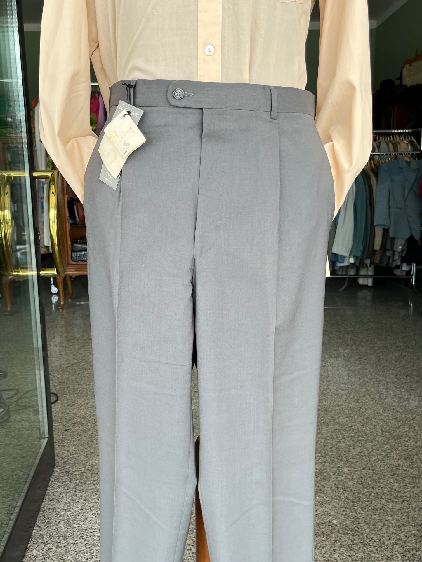 Calzoni anni ‘80 fresco di lana NOS tg. 58-60