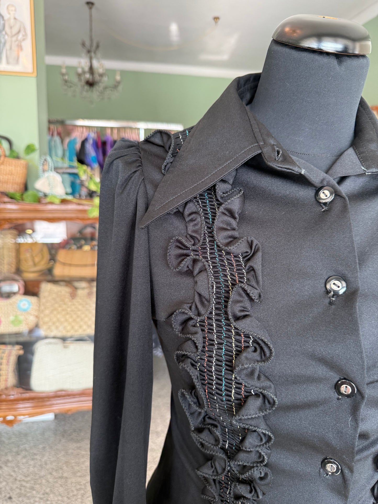 Camicia anni ‘70 con rouches - TG. 36/38