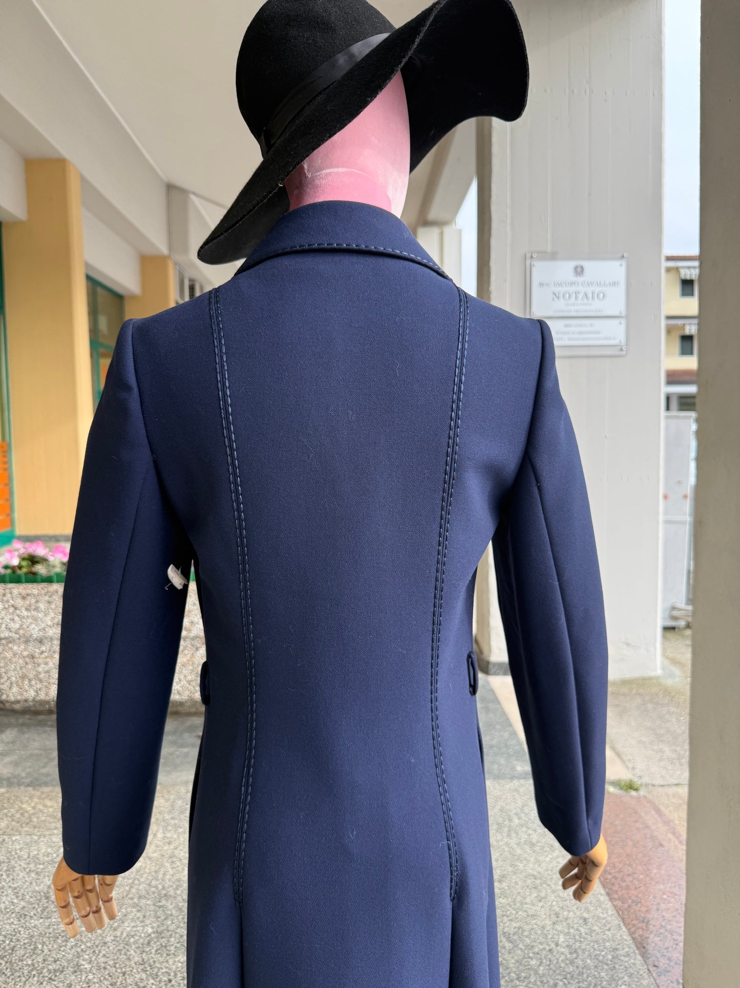 Cappotto anni ‘70 tessuto Marzotto - TG. 38
