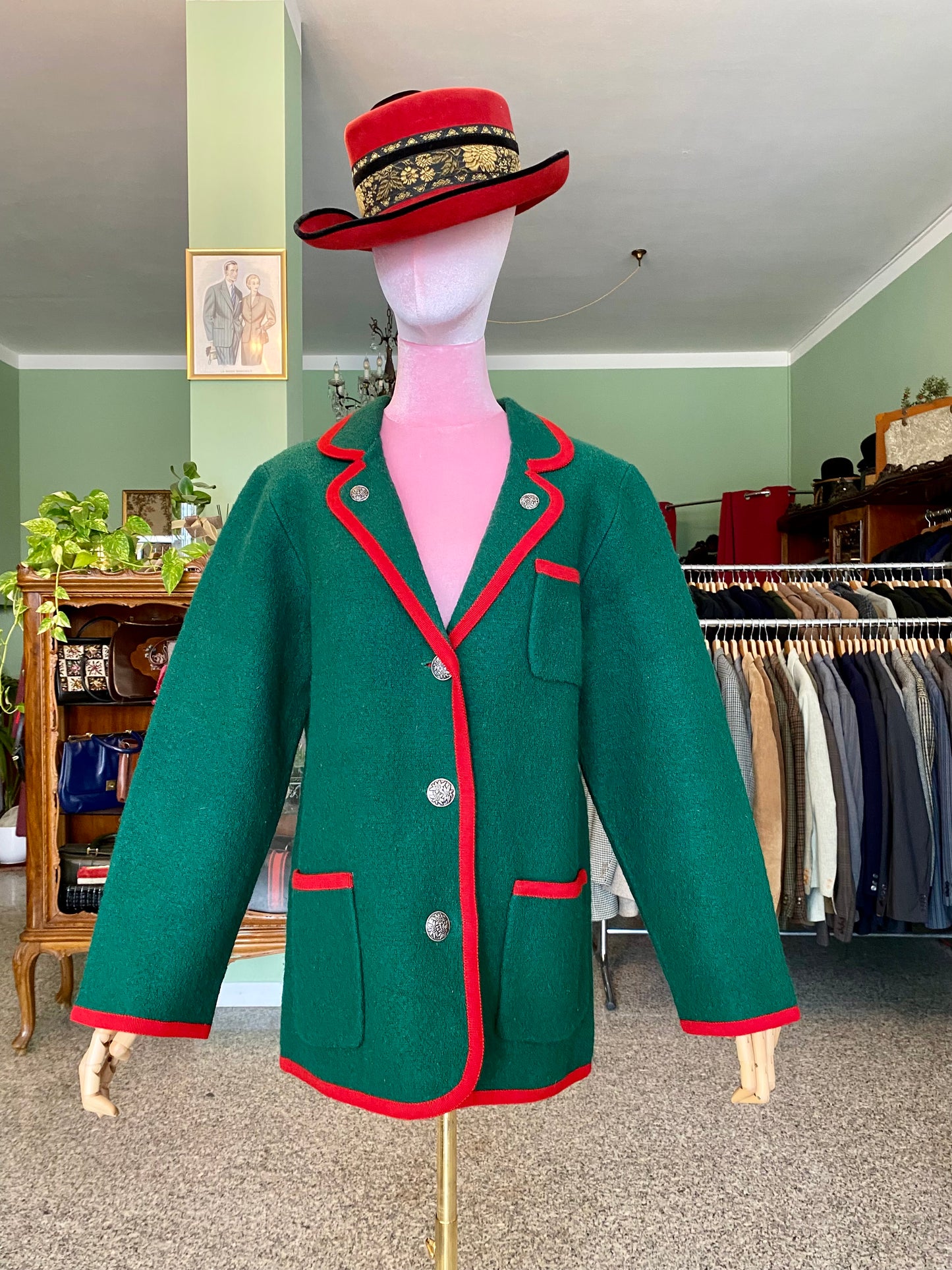 Giacca tirolese in lana cotta - TG. 46