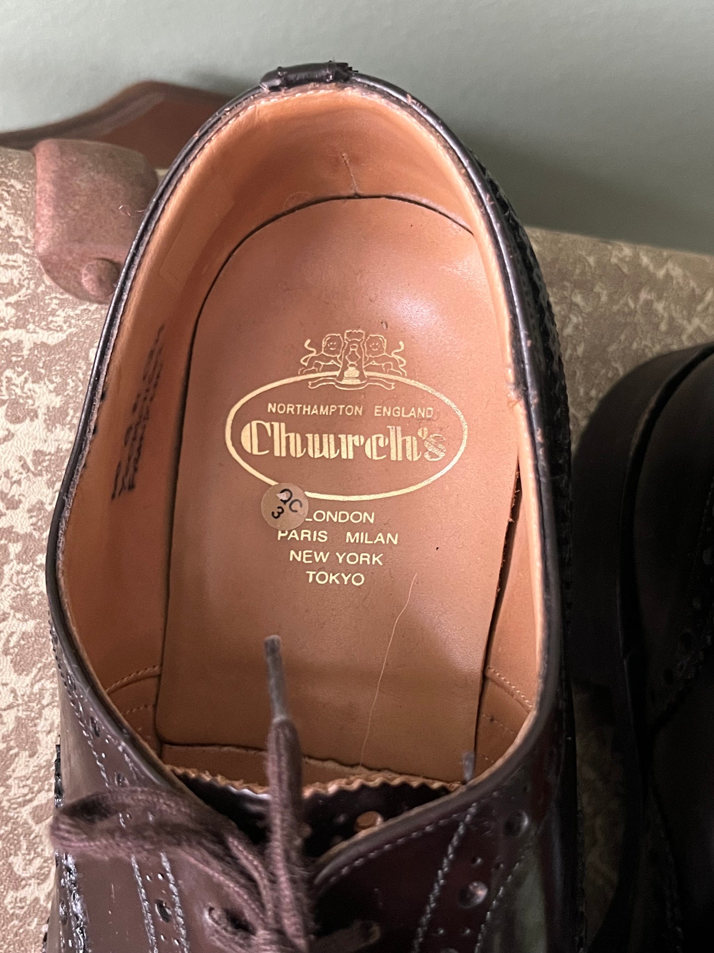 Scarpe Church’s in pelle testa di moro tg. 44-45