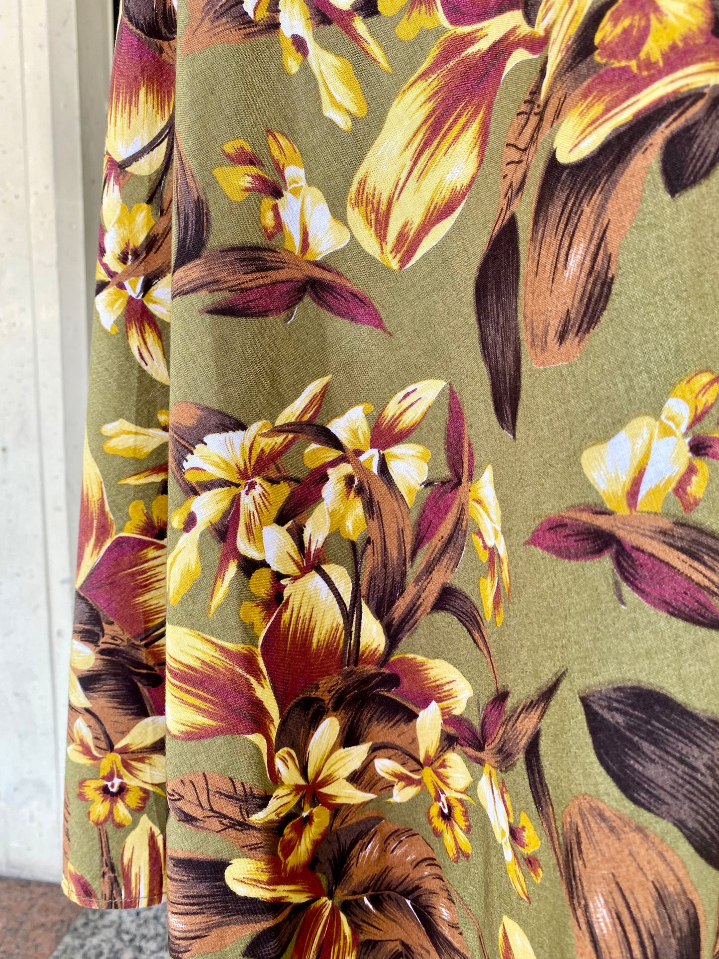 Gonna in cotone con stampa floreale - TG. 44