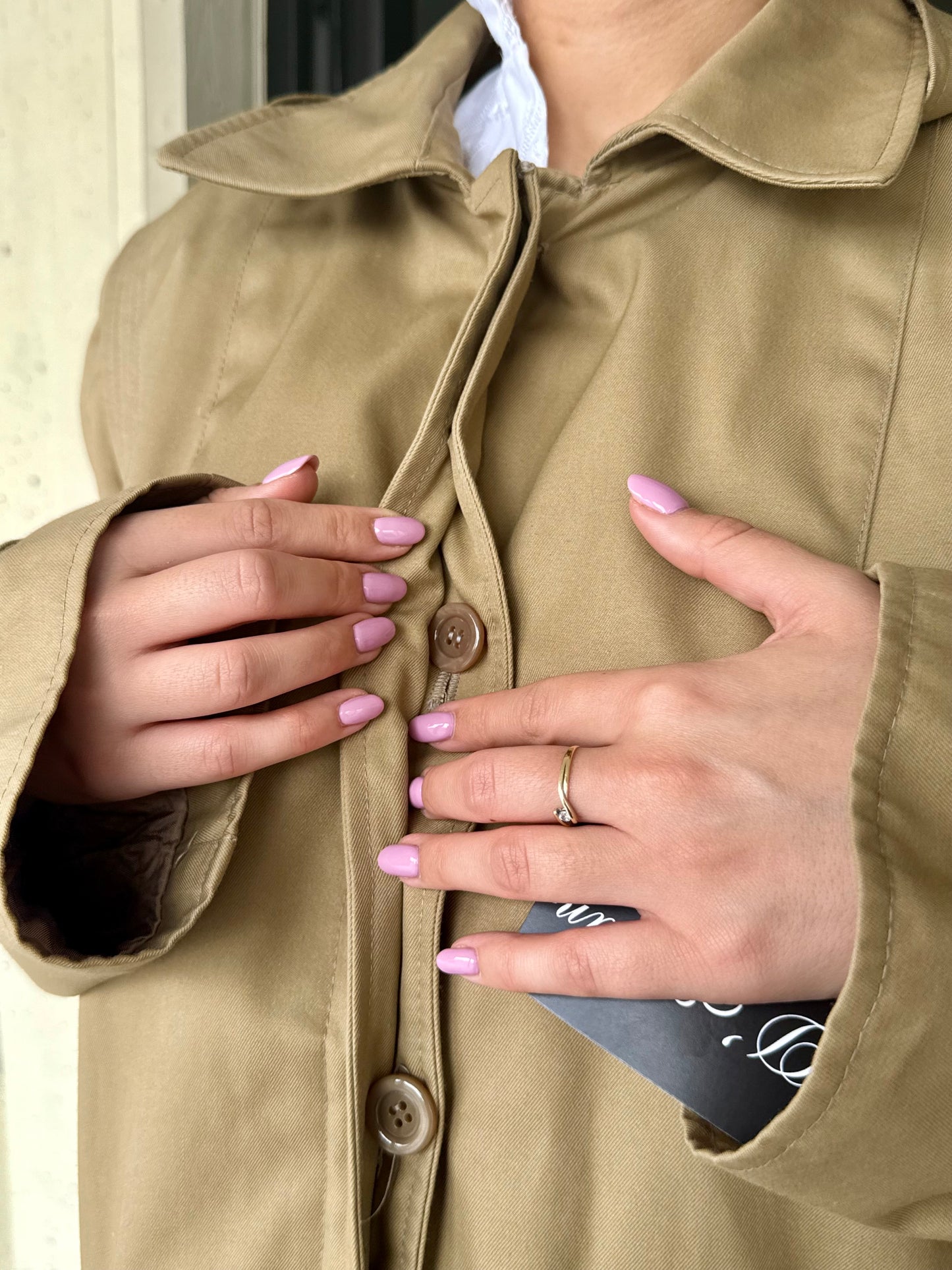 Trench sabbia anni ‘70 con cappuccio - TG. 42 - 48