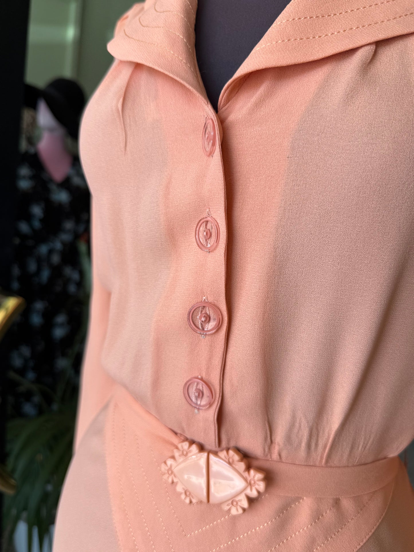 Abito rosa cipria stile anni ‘30 - TG. 38/40