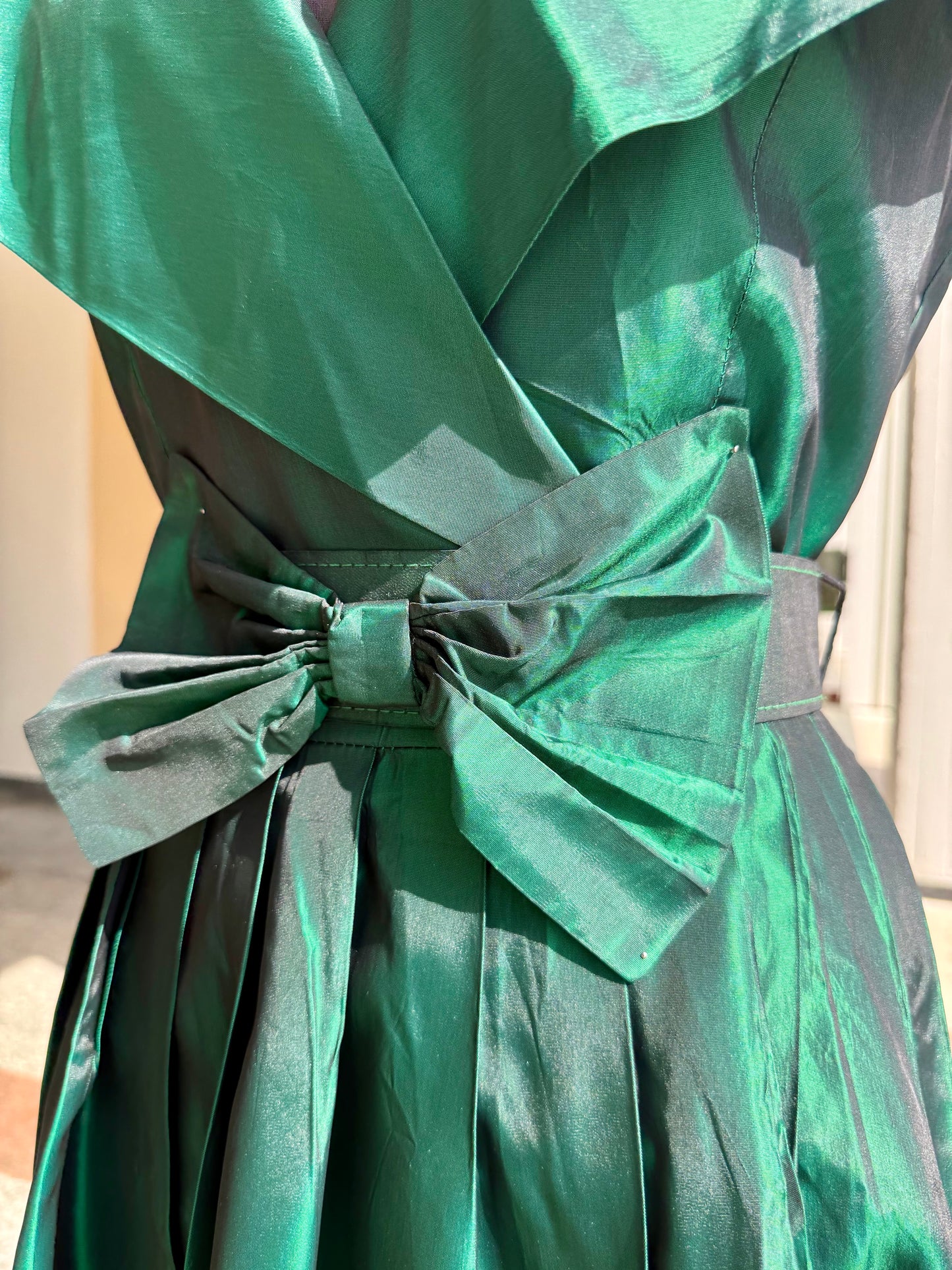 Abito anni ‘80 verde smeraldo - TG. 40