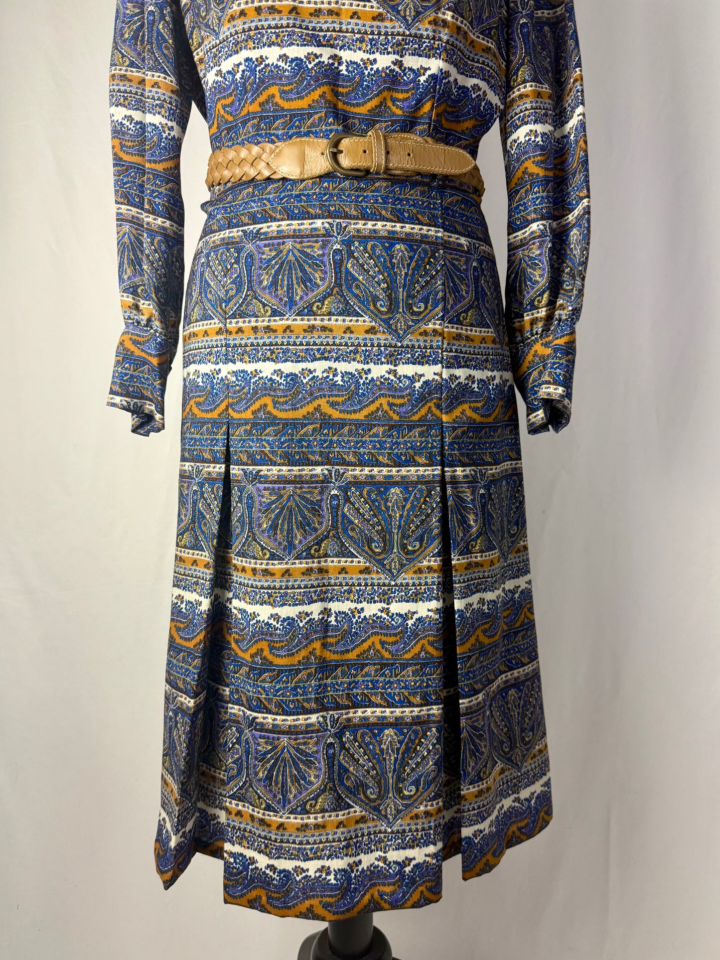 Abito sartoriale anni ‘70 con stampa paisley - TG. 40/42