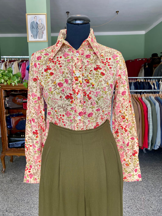 Camicia anni ‘70 stampa floreale - TG. 38/40