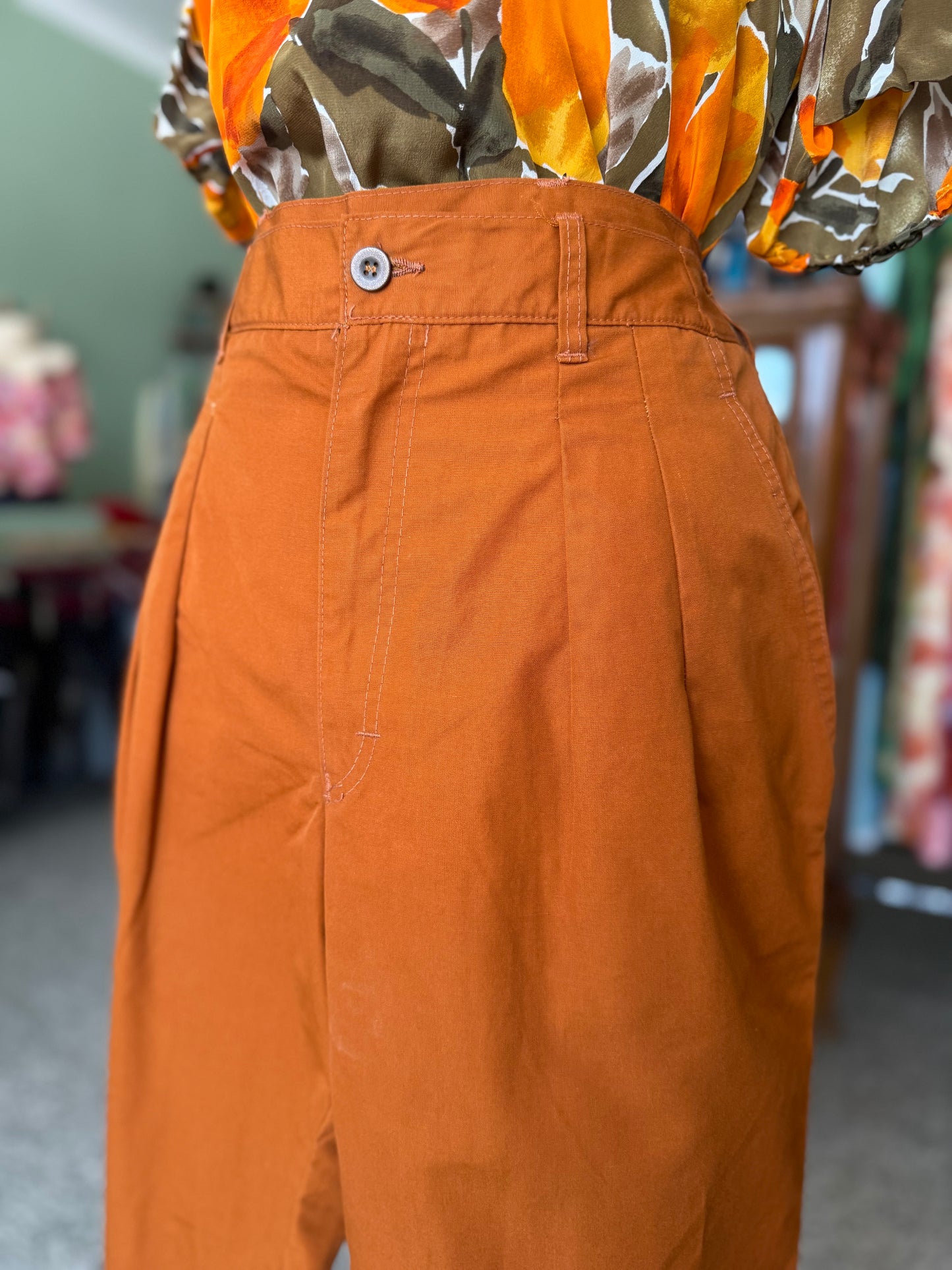 Pantaloni color mattone - TG. 46/48