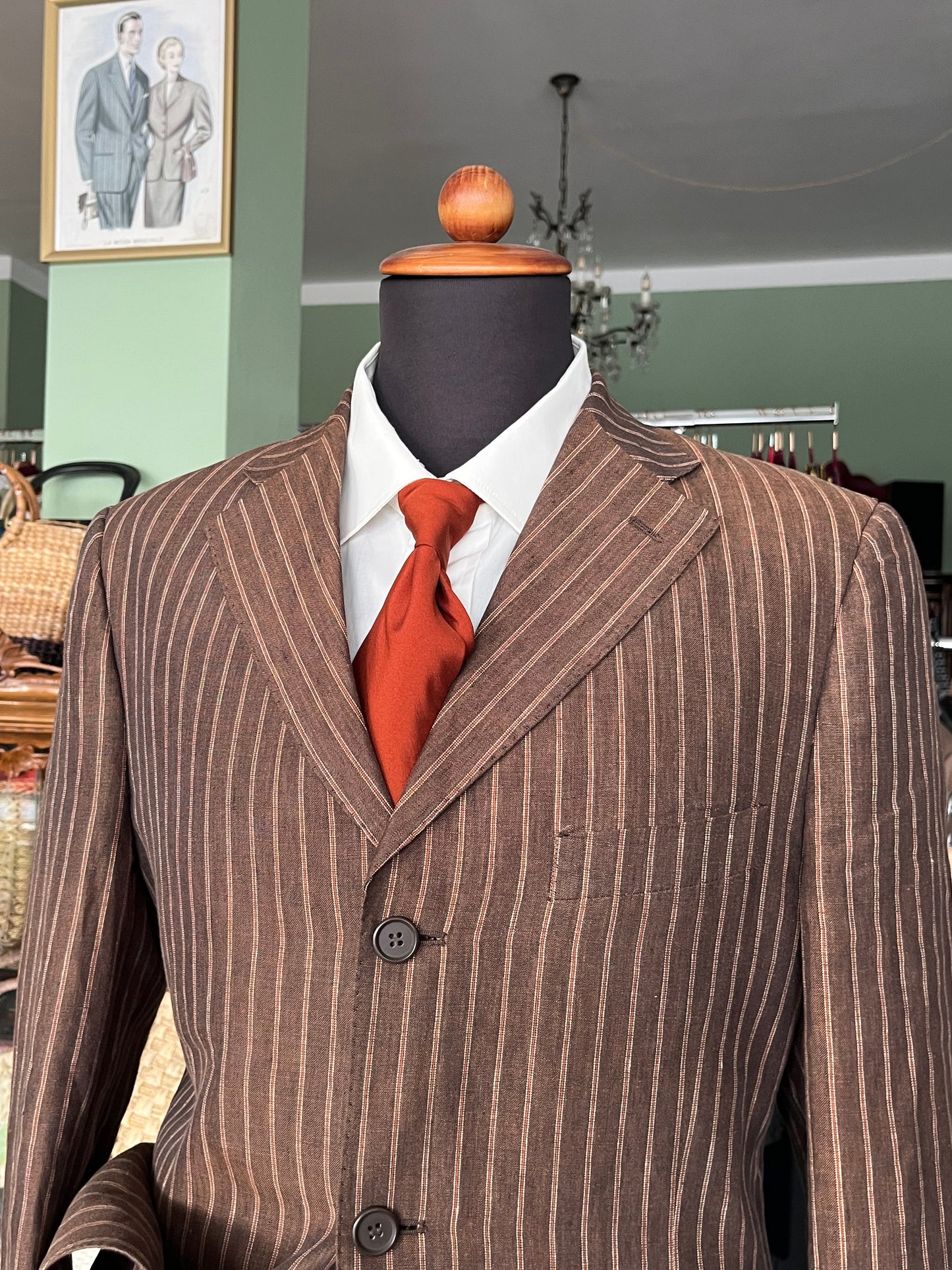 Completo in lino anni '90 tg. 46-48