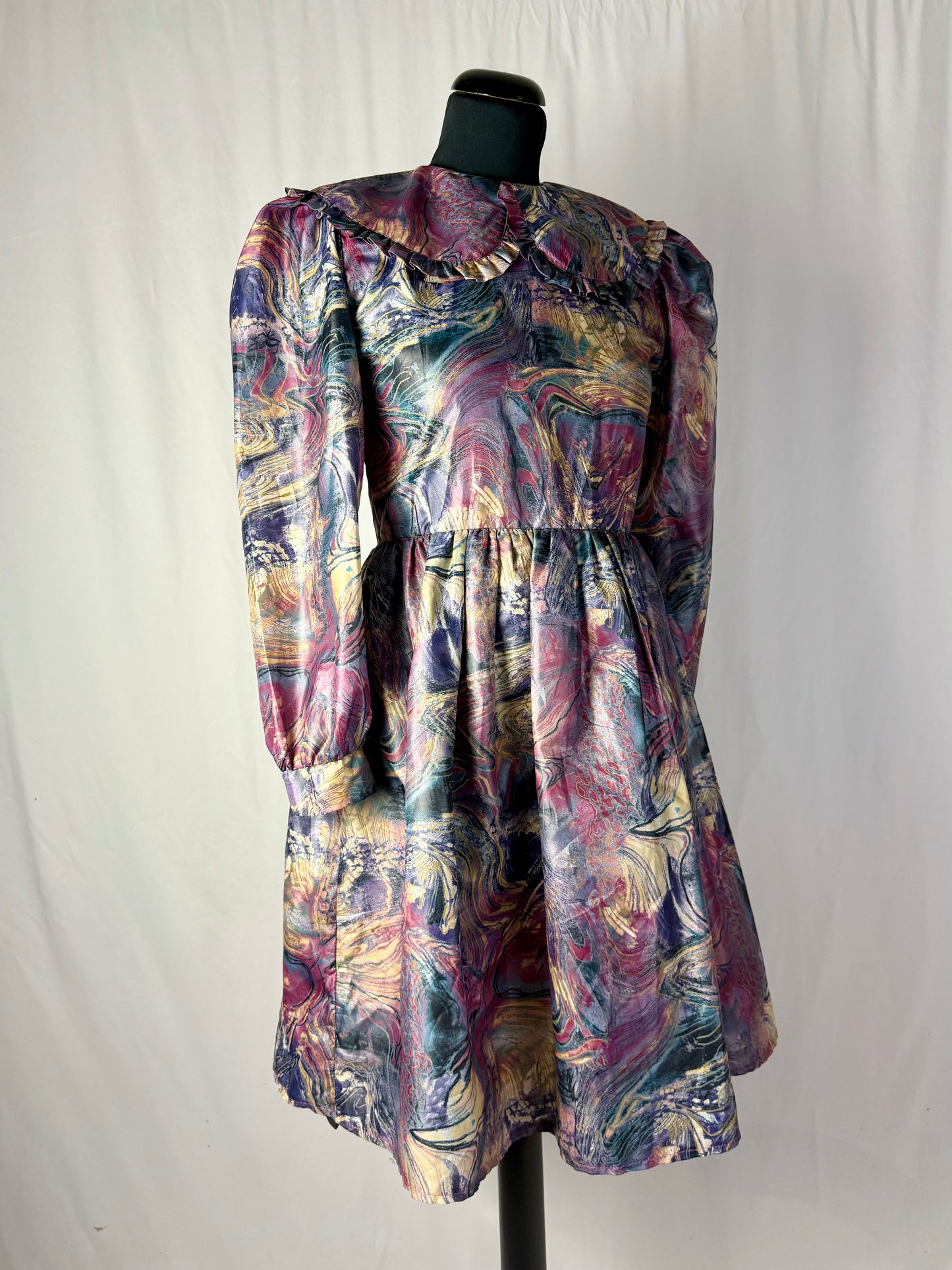 Abito anni ‘80 stampa marmorizzata - TG. 40