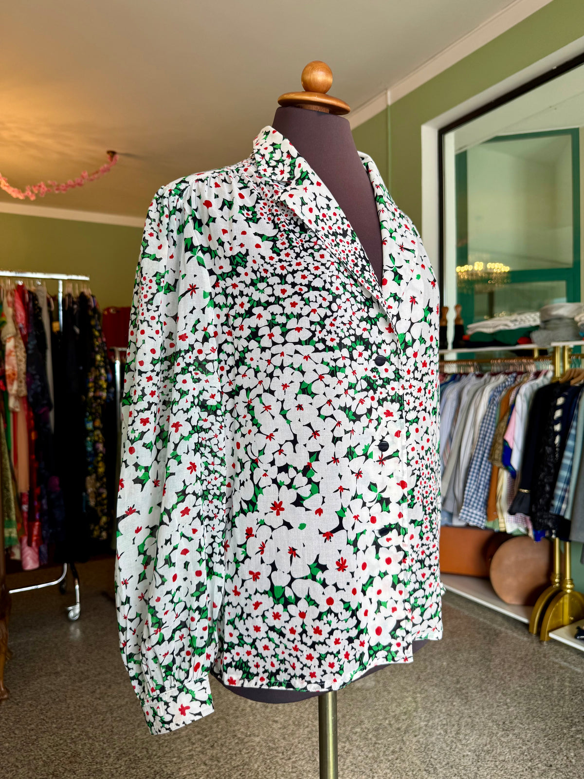 Camicia anni ‘70 stampa floreale - TG. 44