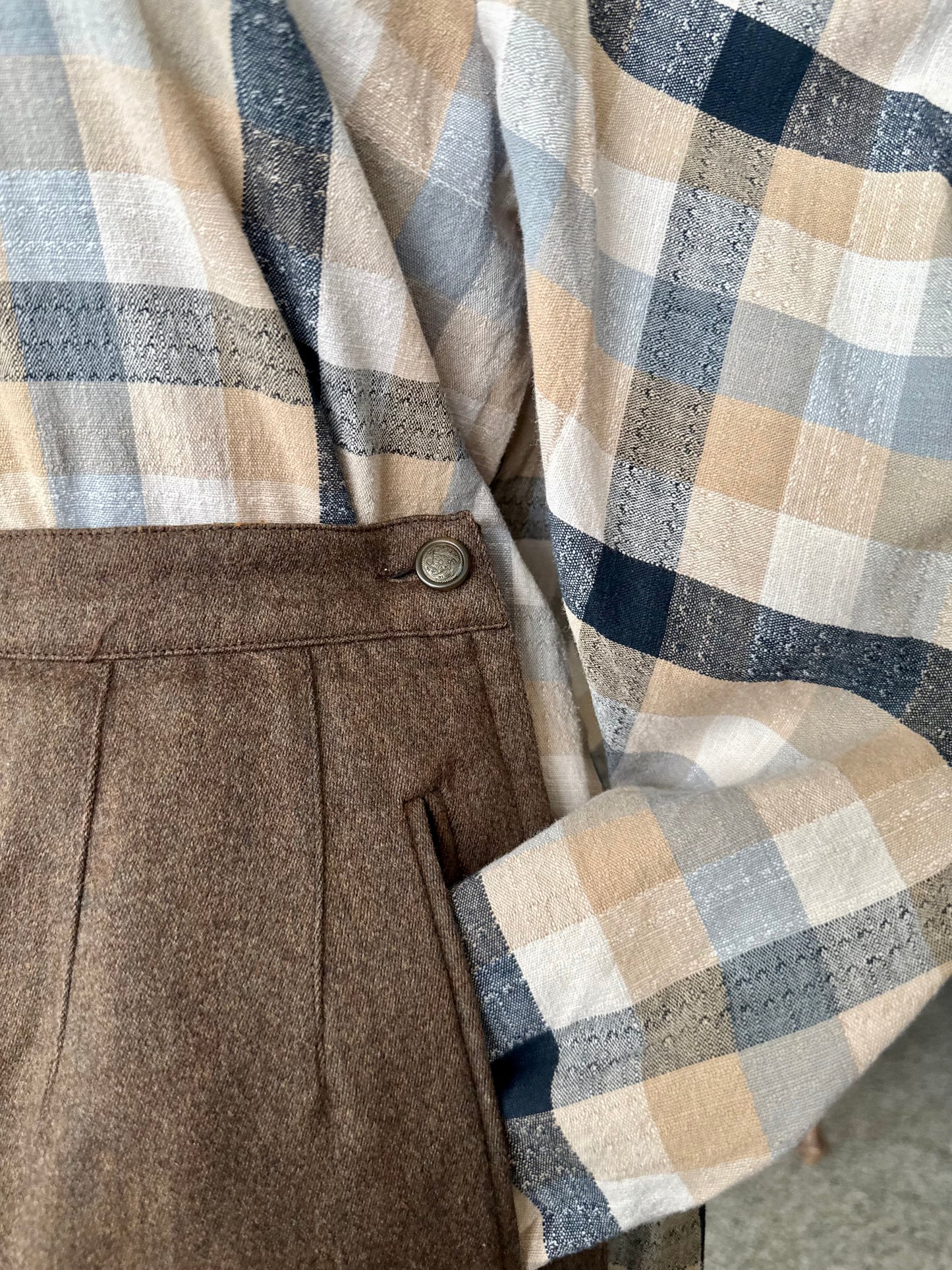 Pantaloni classici in pura lana - TG. 40