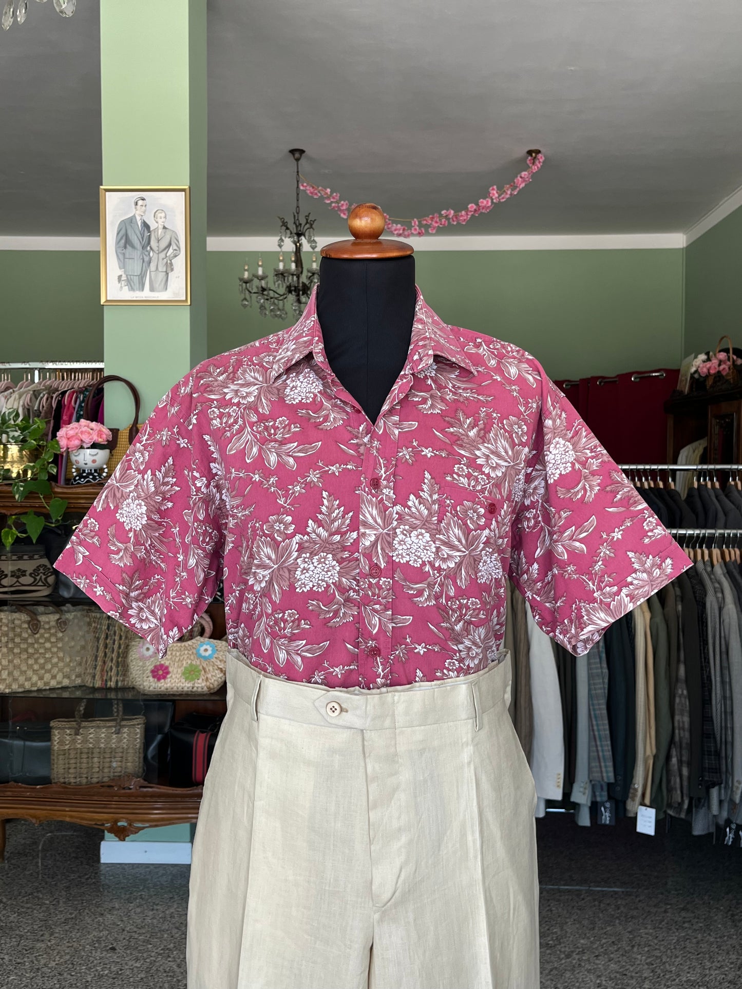 Camicia Hawaii a maniche corte tg. M-L