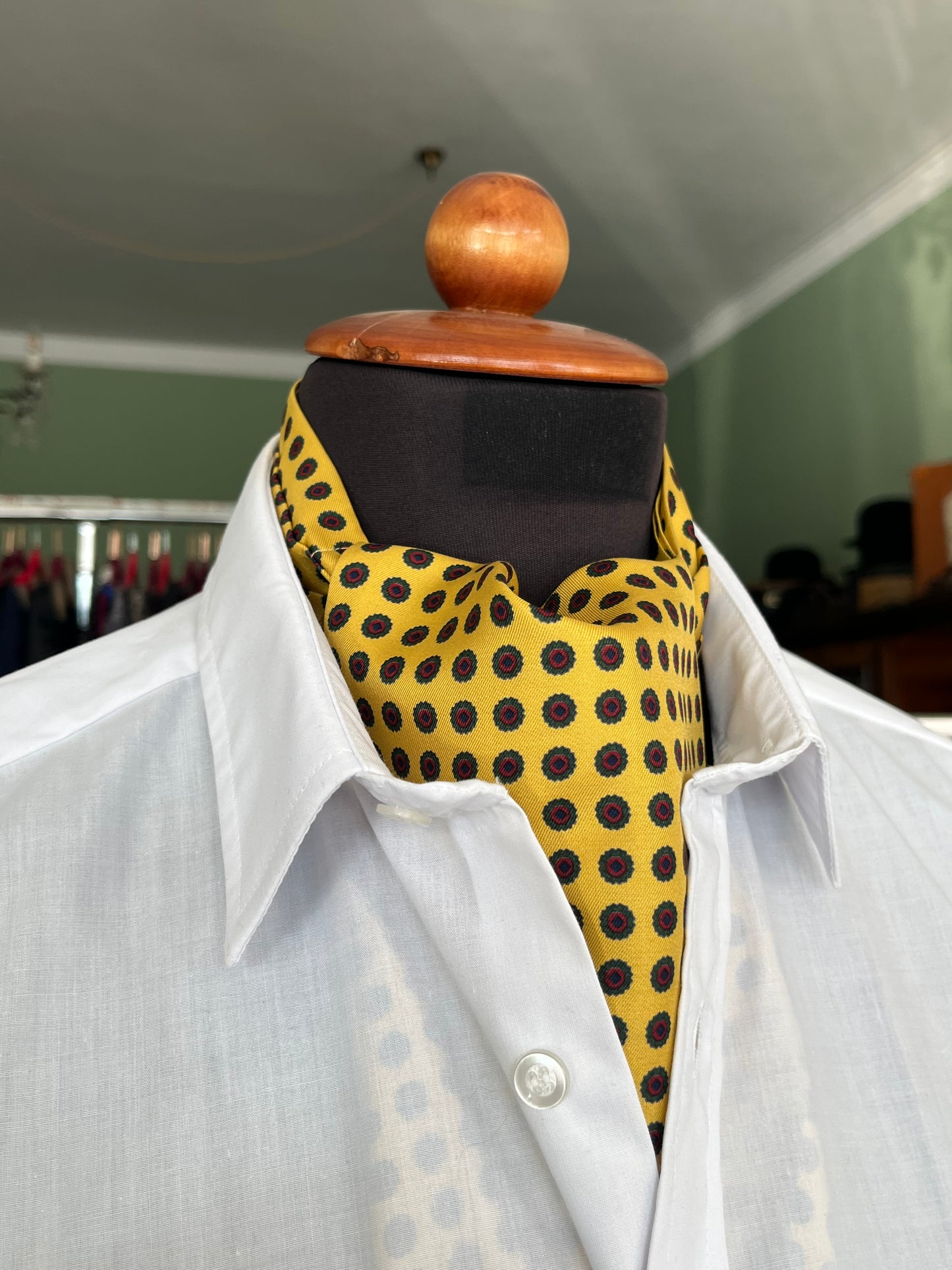 Ascot Etro seta micro-fantasia