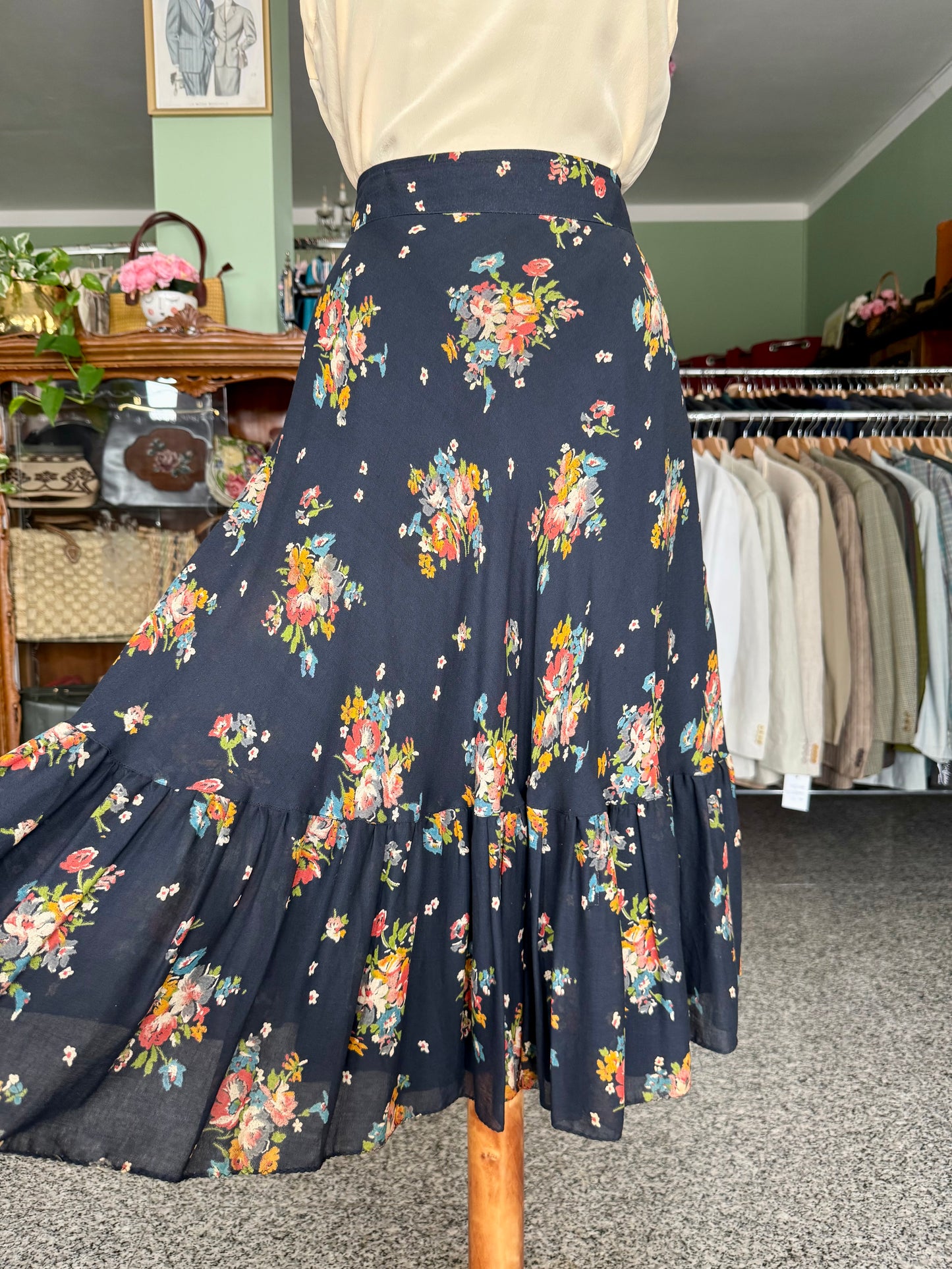 Gonna anni ‘70 fantasia bouquet - TG. 40