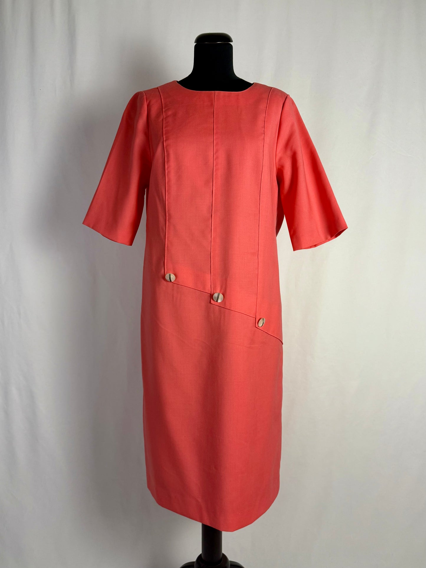 Abito anni ‘60 rosa salmone - TG. 44/46