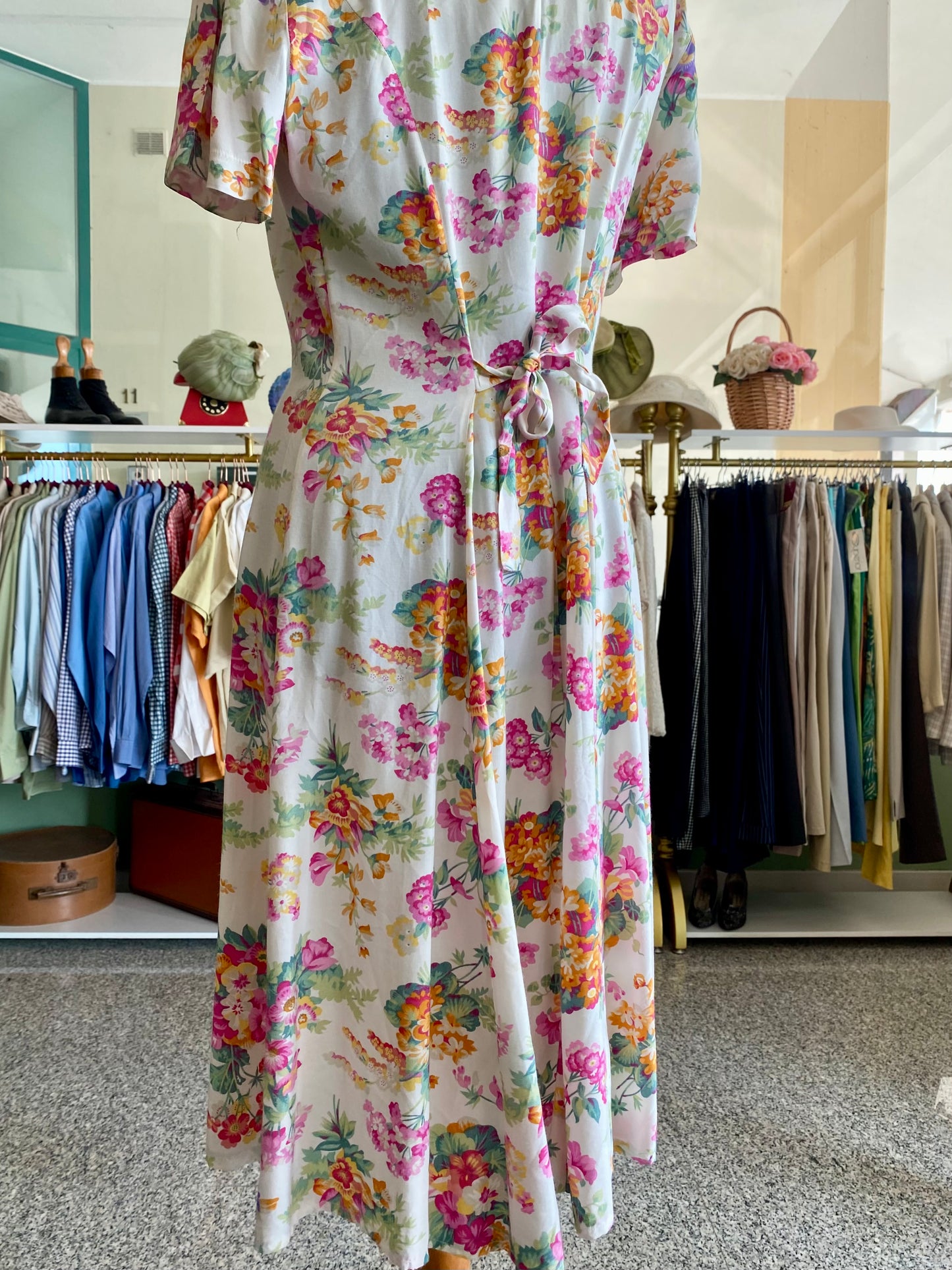 Abito con stampa floreale - TG. 40/42