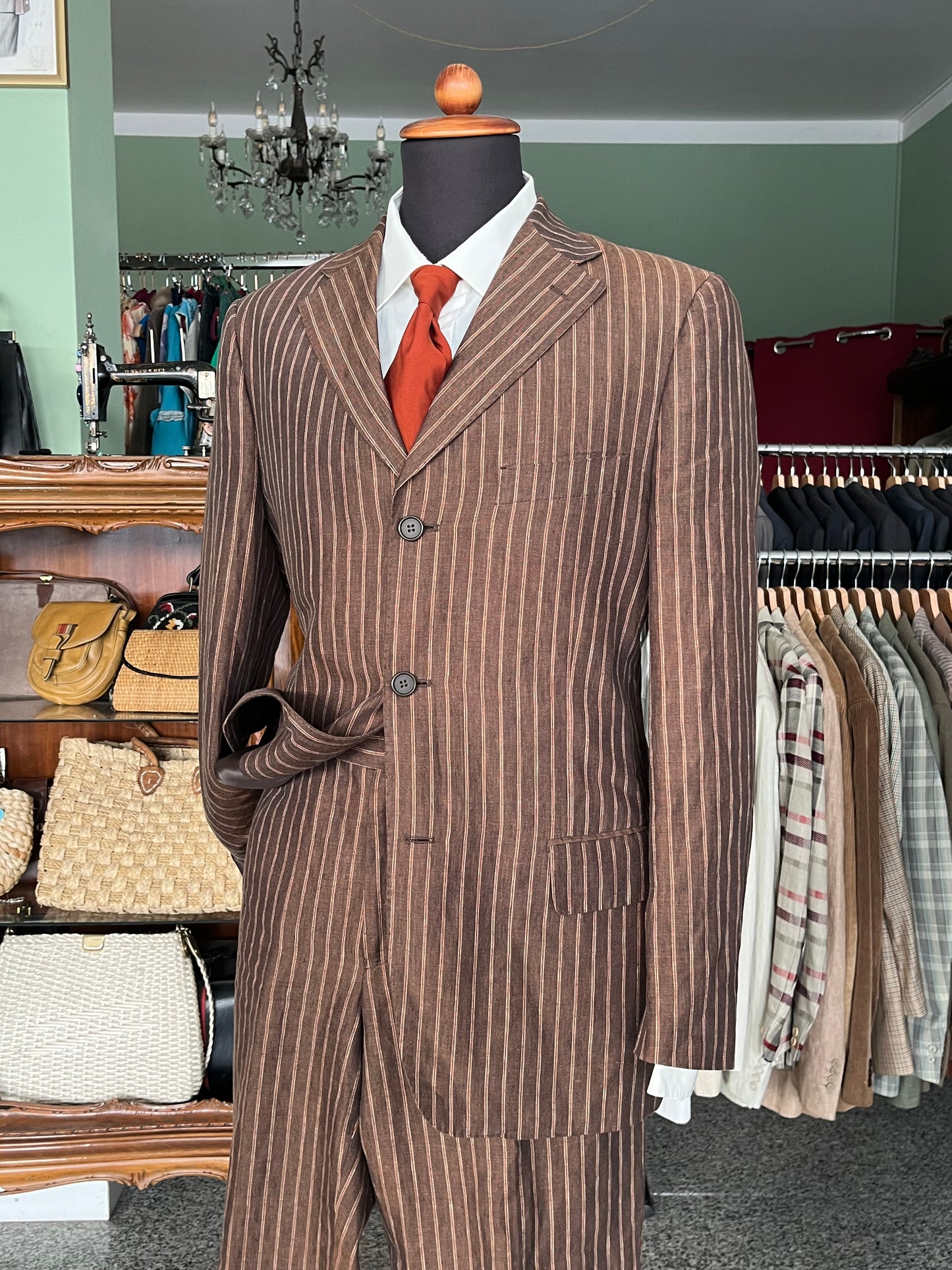 Completo in lino anni '90 tg. 46-48