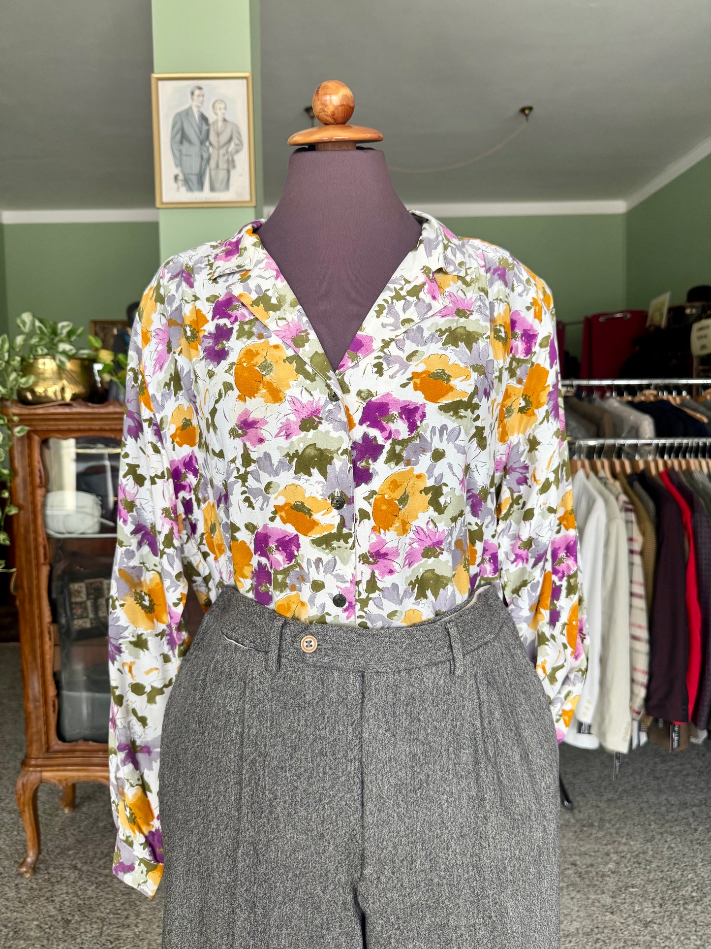 Camicia con stampa floreale - TG. 46/48