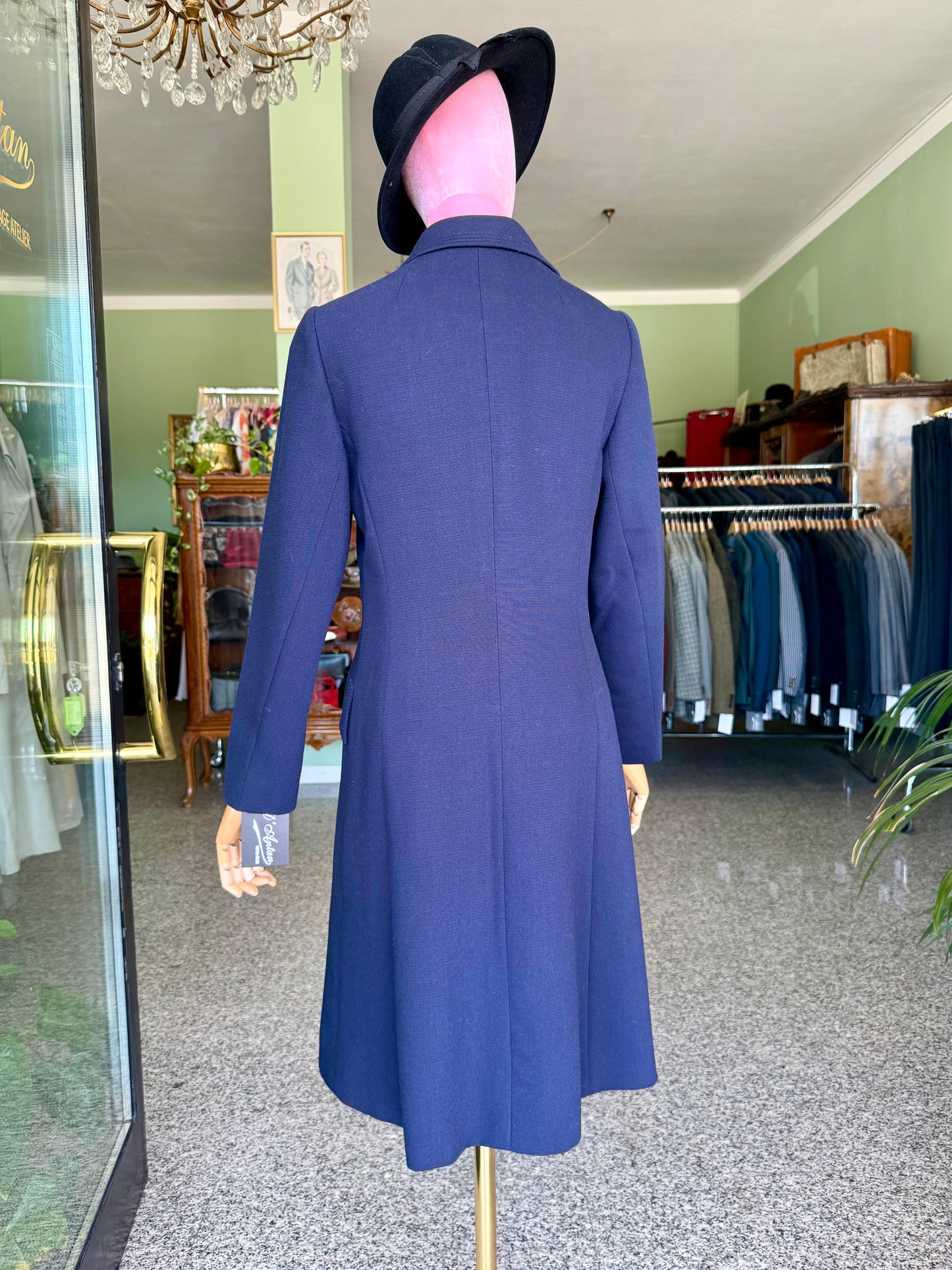 Cappotto anni ‘60 blu notte - TG. 40