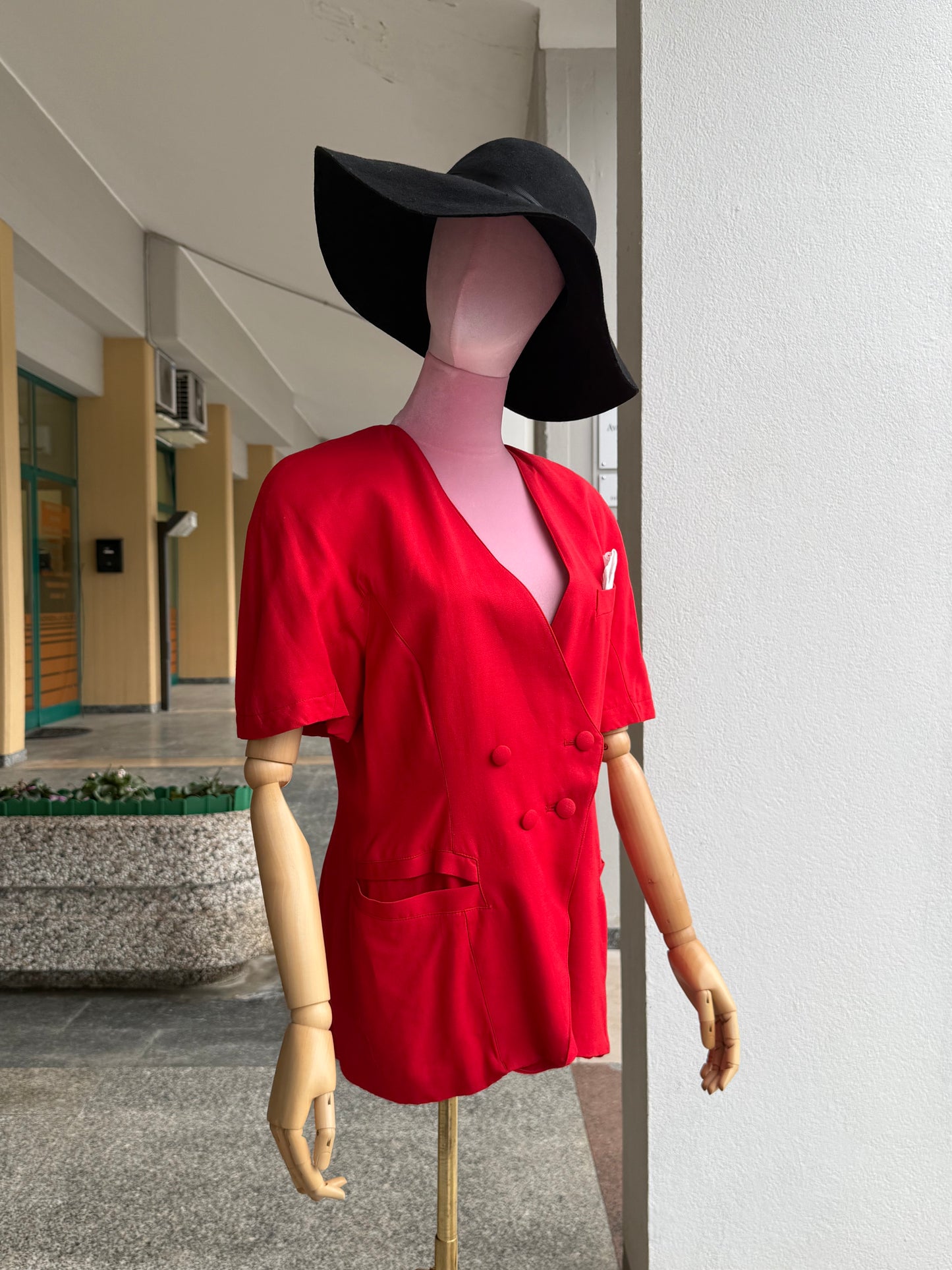Giacca rossa in misto seta - TG. 42/44