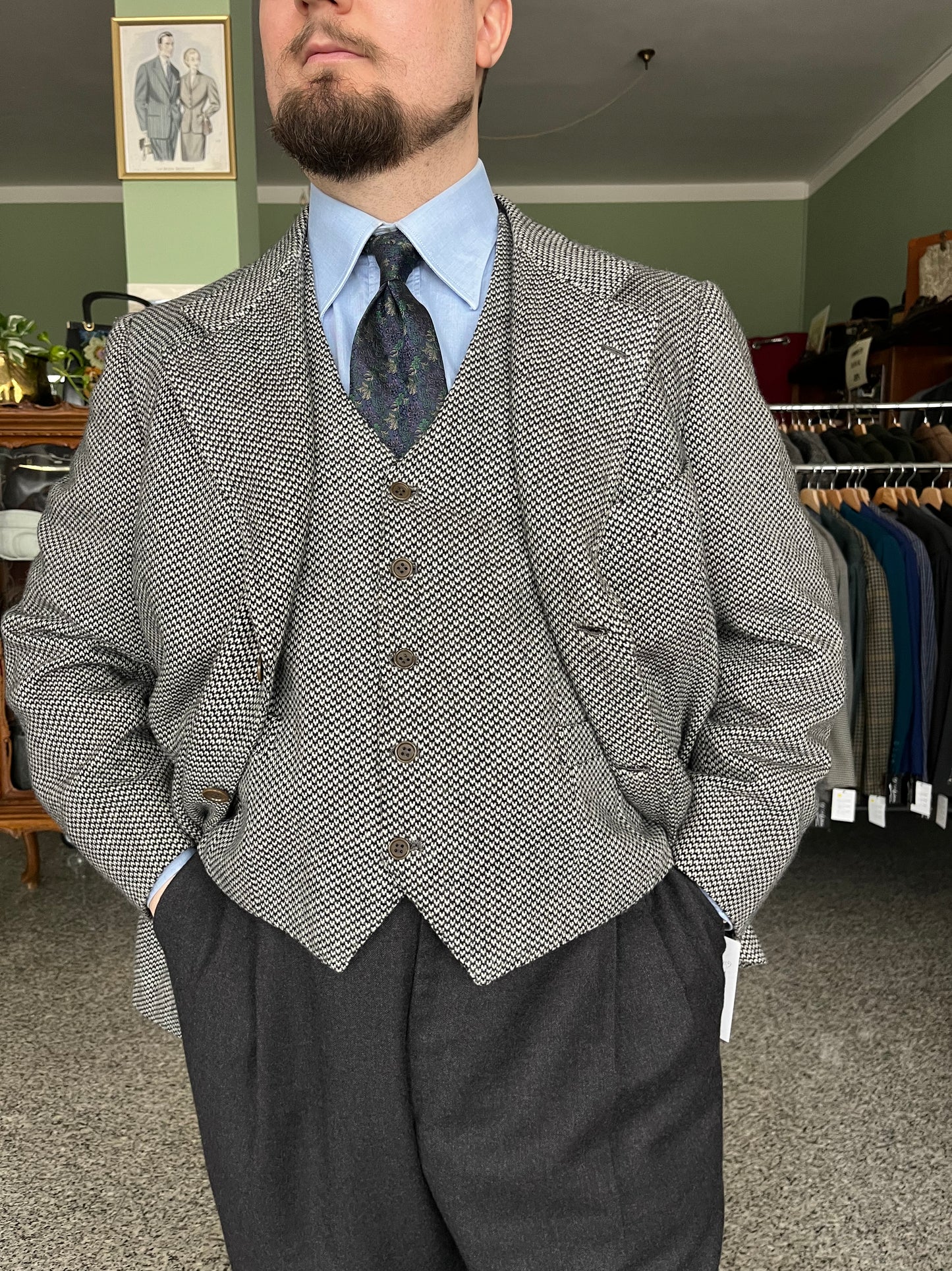 Giacca + panciotto Zegna anni ‘70 sartoriali tg. 52-54