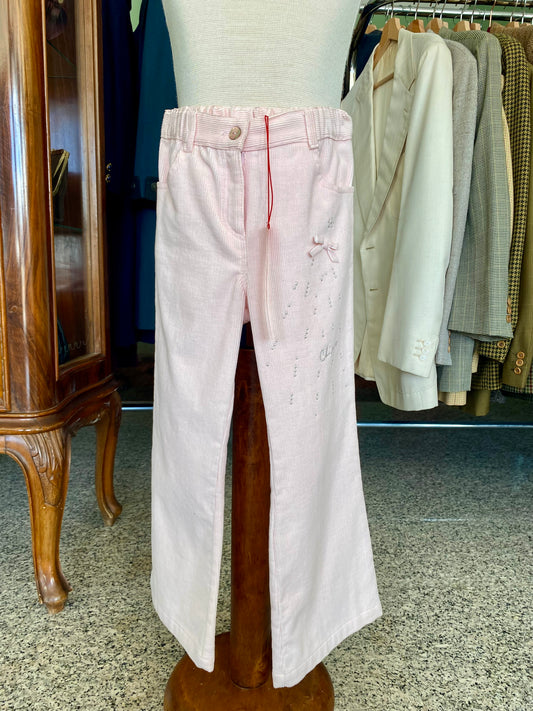 Pantaloni in velluto rosa - 5 anni