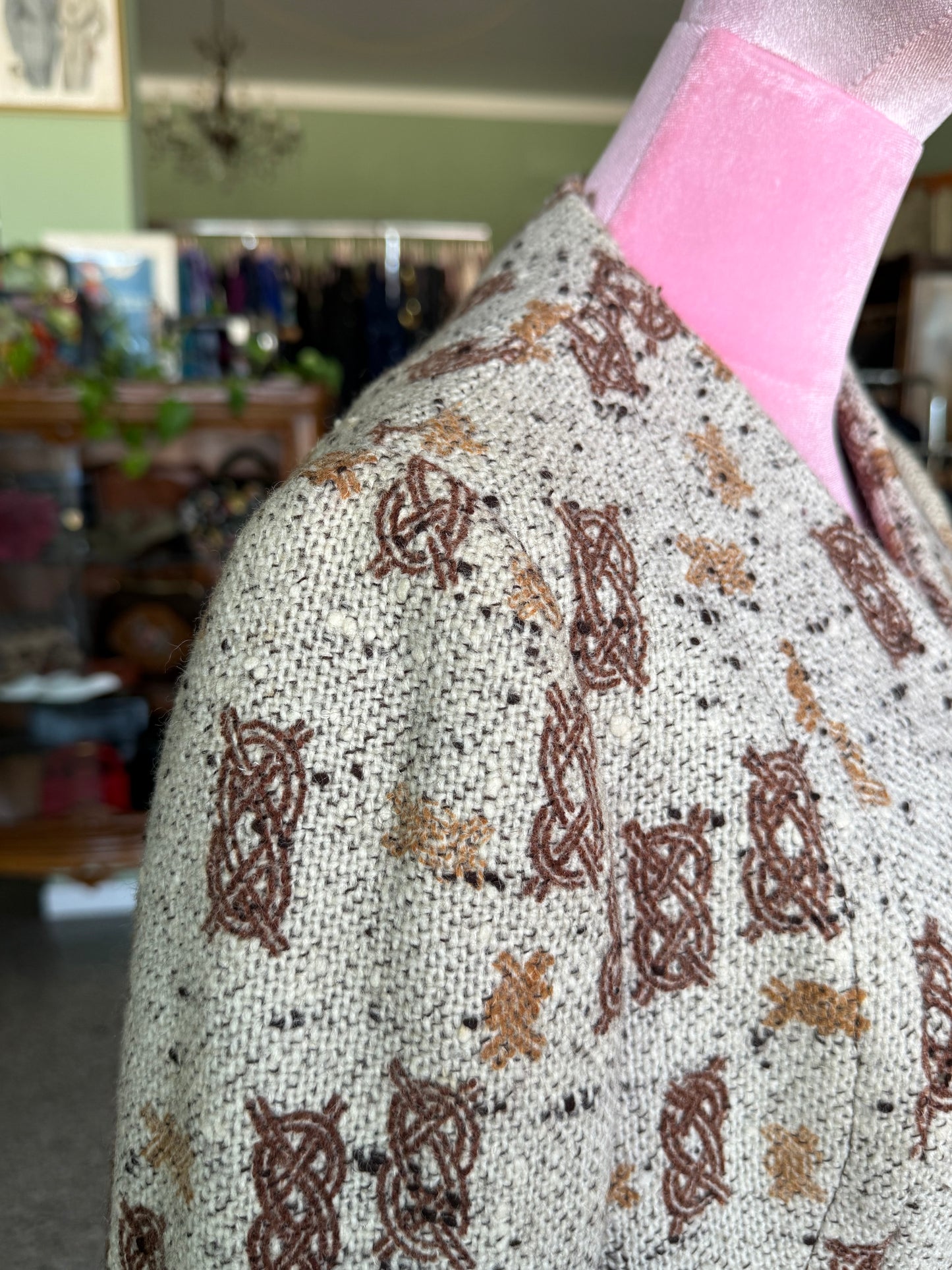 Cappotto anni ‘60 con fantasia geometrica - TG. 40/42