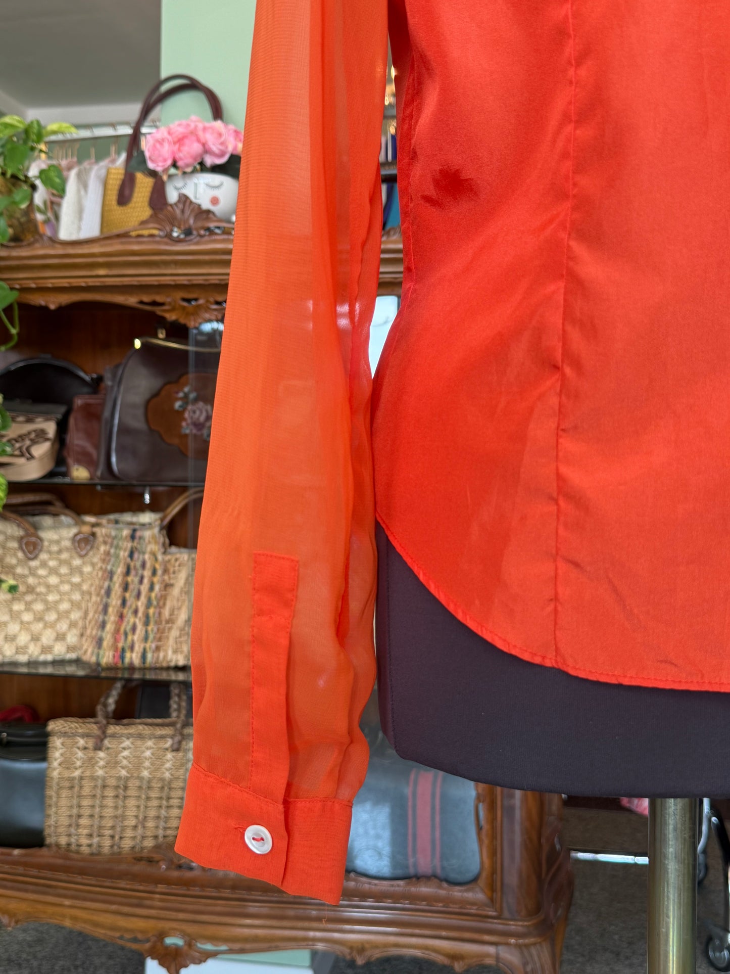 Camicia anni ‘90 arancione - TG. 42/44