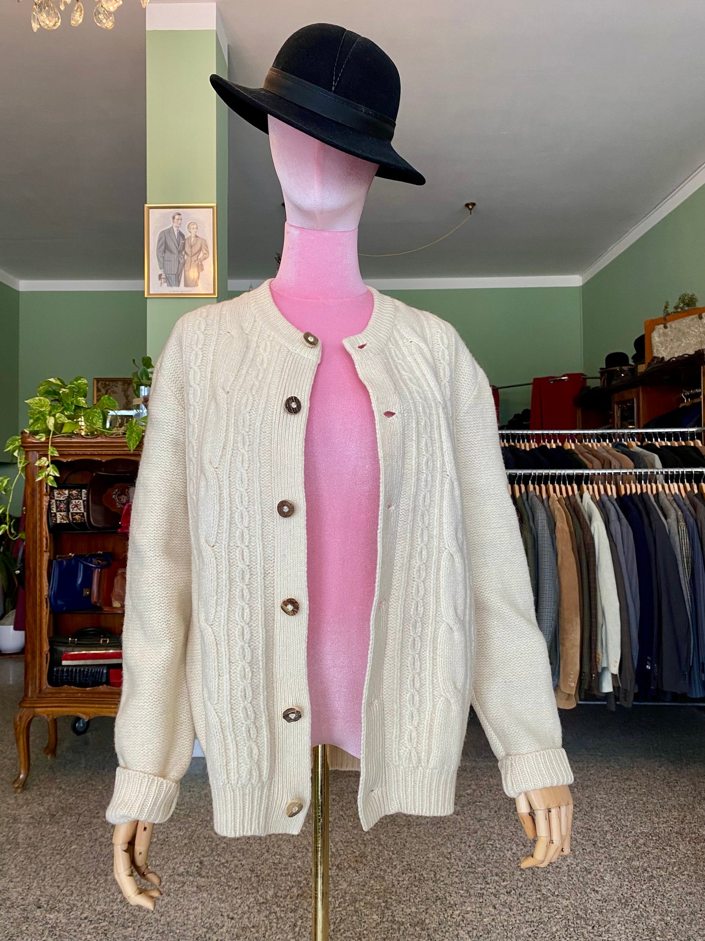 Cardigan tirolese panna - TG. 44/46