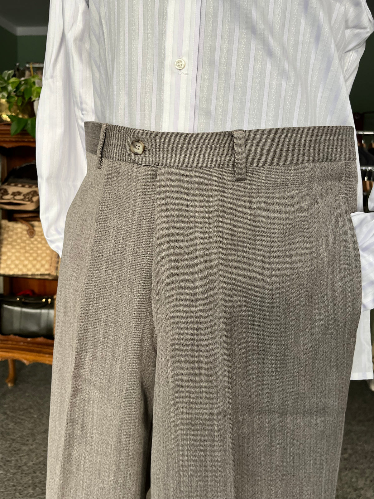 Calzoni in gabardine anni ‘80 NOS tg. 48