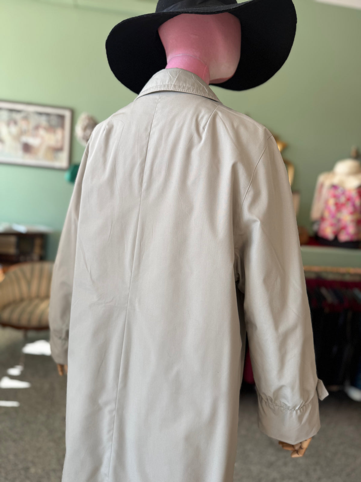 Trench anni ‘70 color grigio perla - TG. 42/44