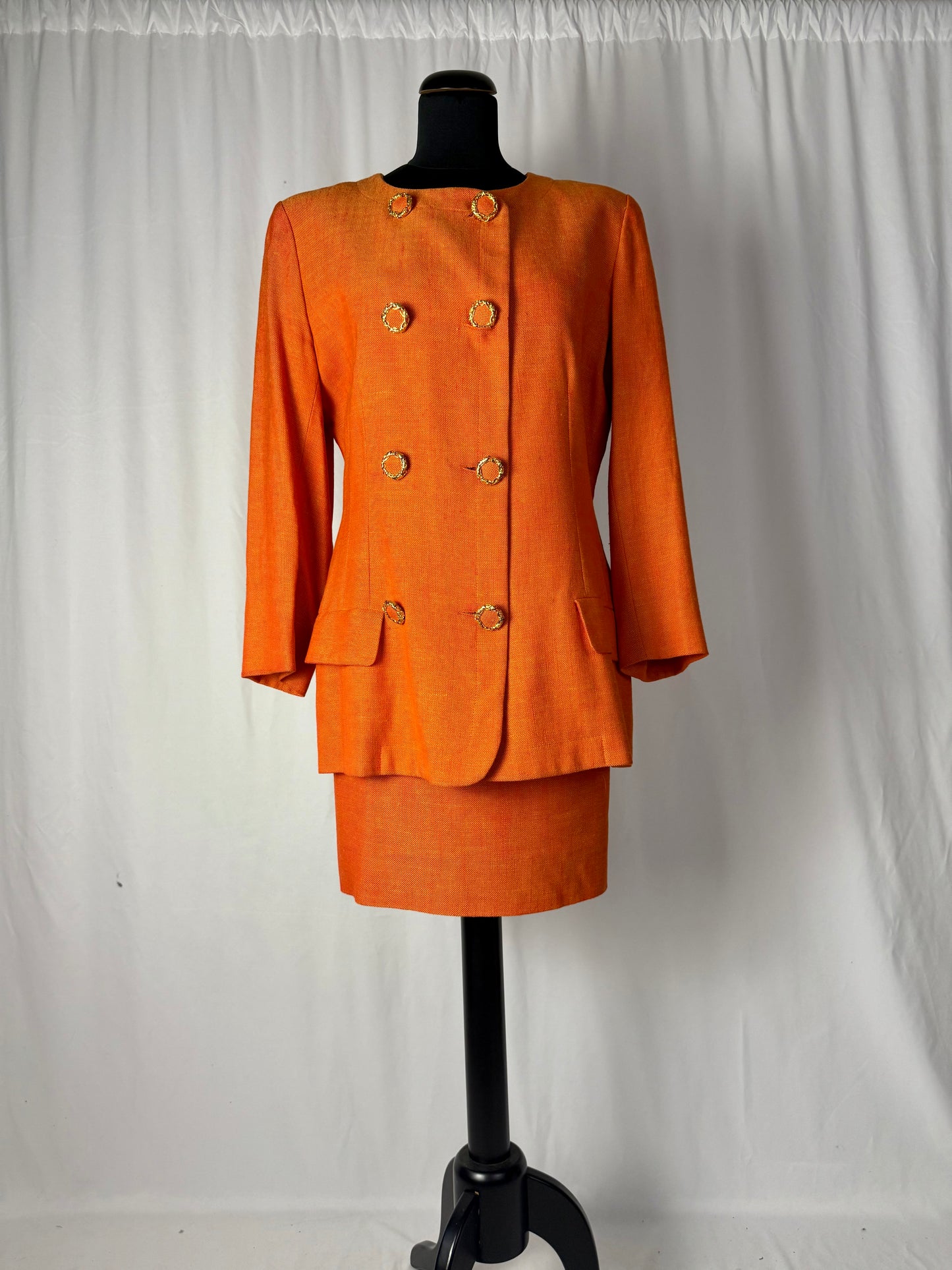 Tailleur arancione anni ‘80/‘90 - TG. 42/44