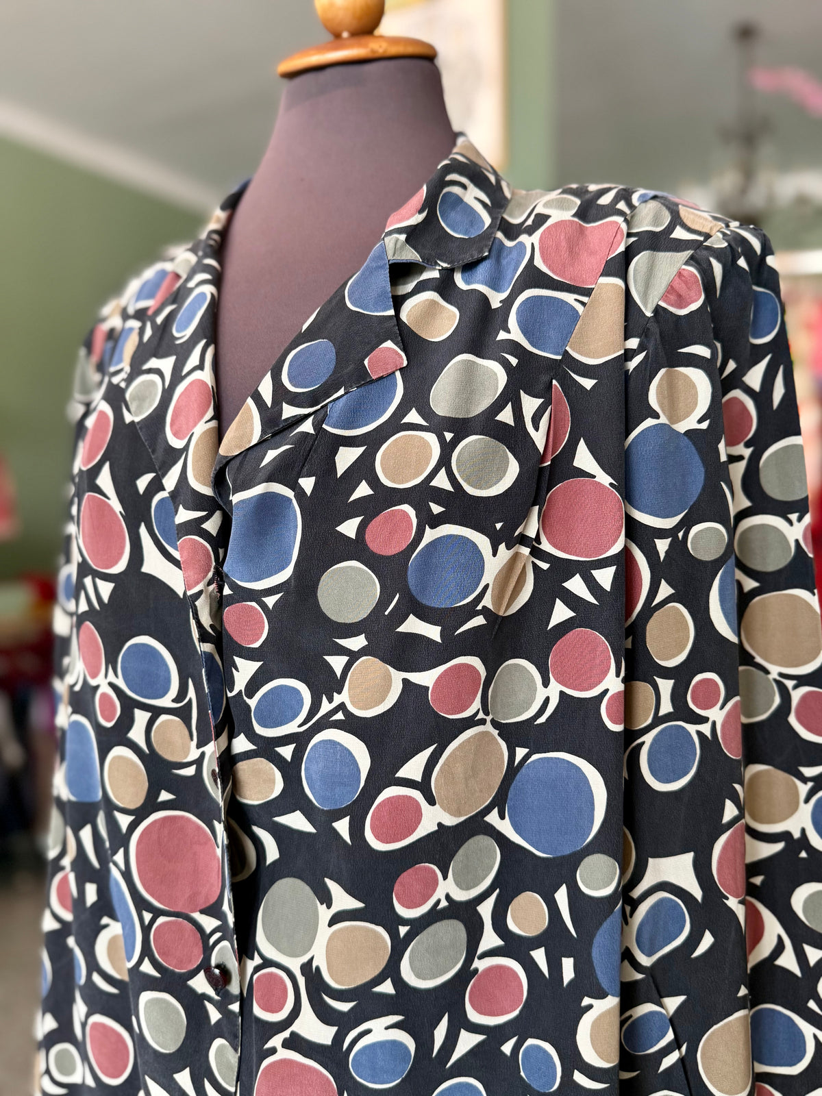 Camicia anni ‘80 in pura seta - TG. 50/52