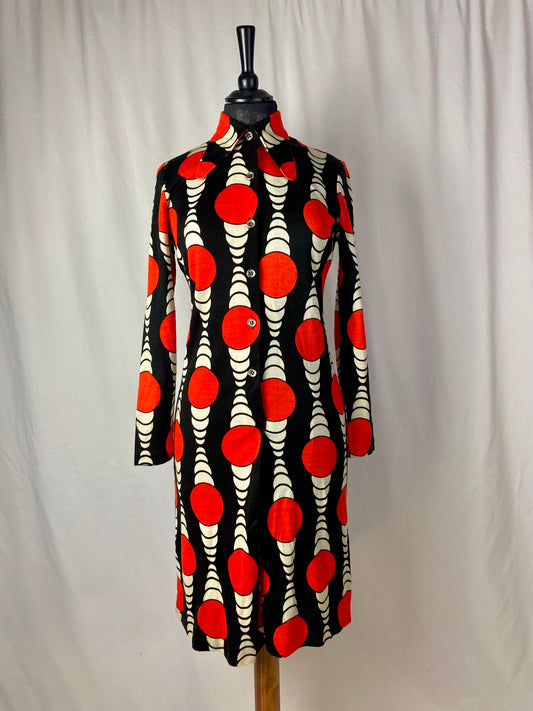 Abito anni ‘70 optical - TG. 38/40