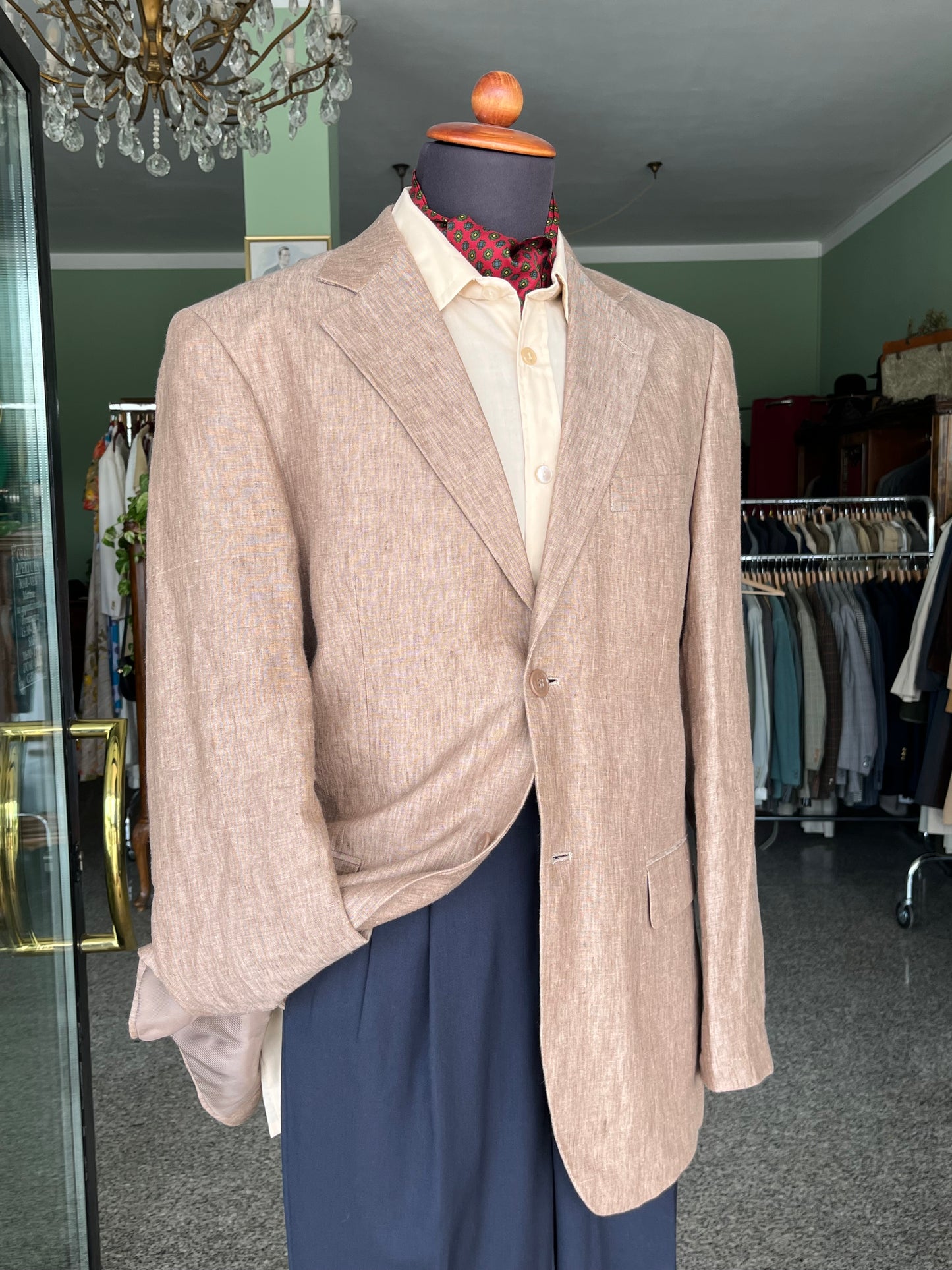 Giacca anni ‘90 lino beige tg. 50