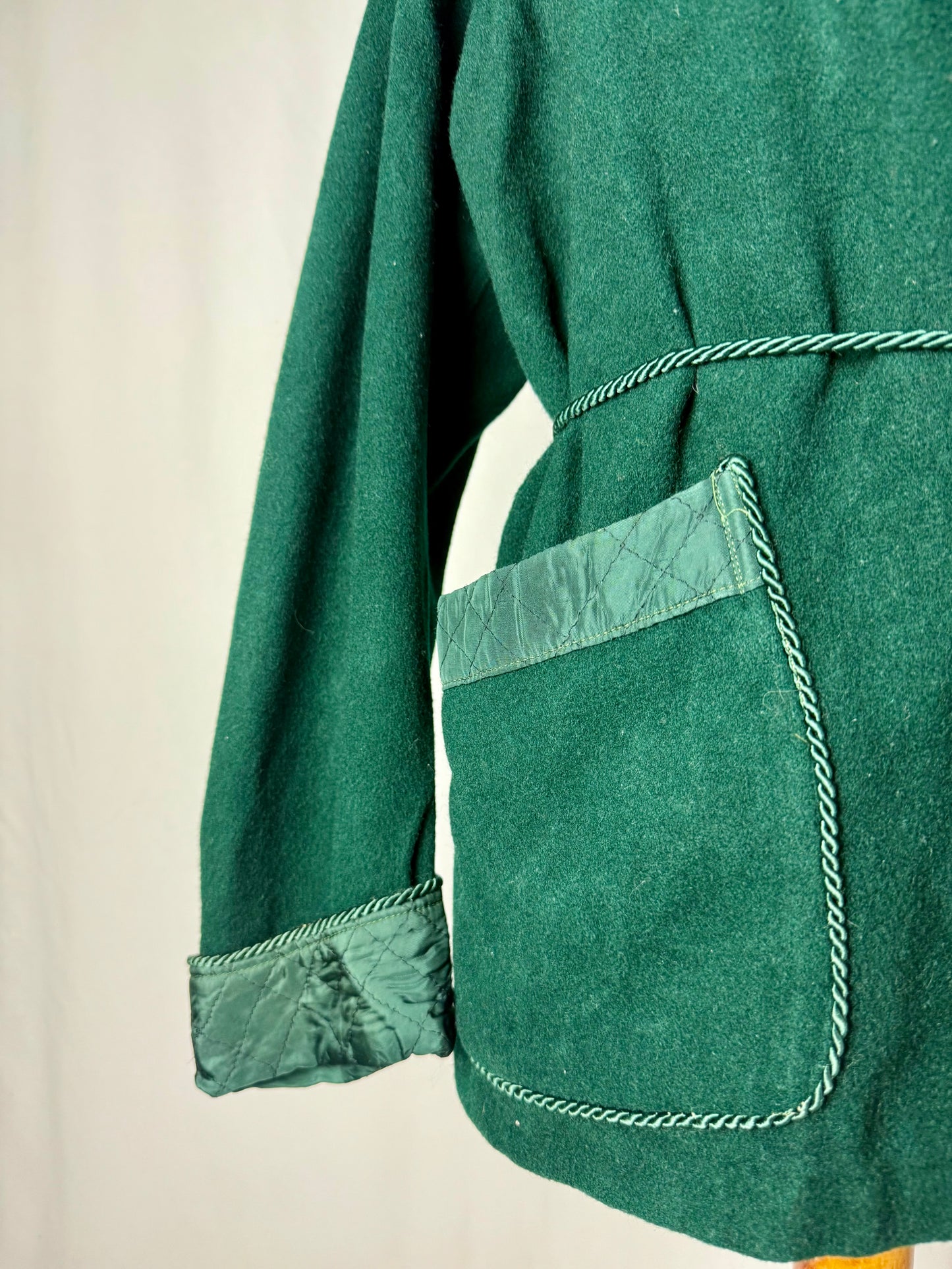 Giacca da camera color verde bosco tg. M-L