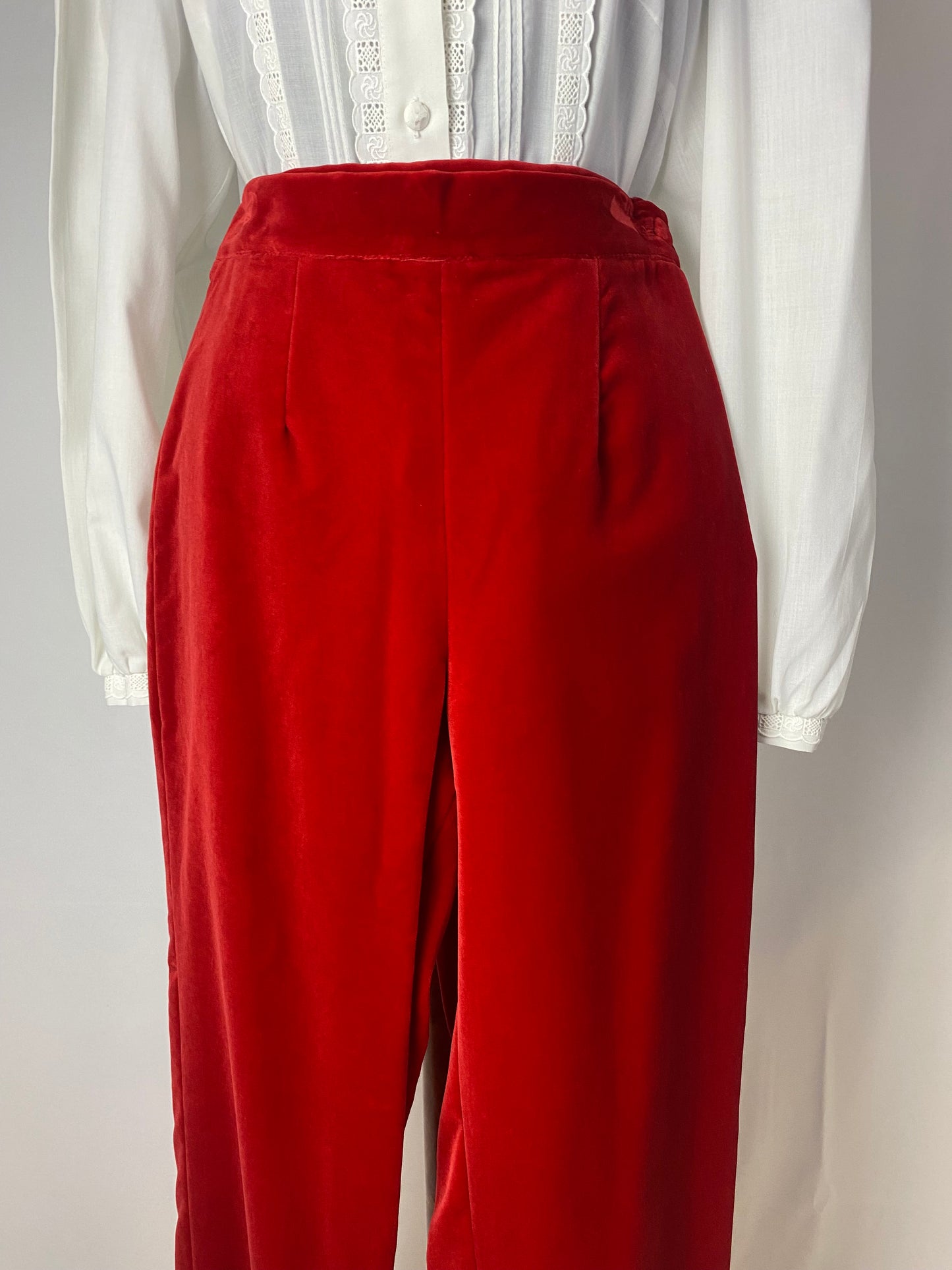 Pantaloni in velluto rosso - TG. 46