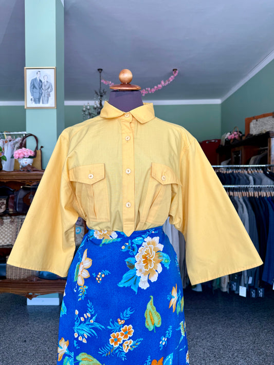 Camicia anni ‘70 gialla - TG. 48/50