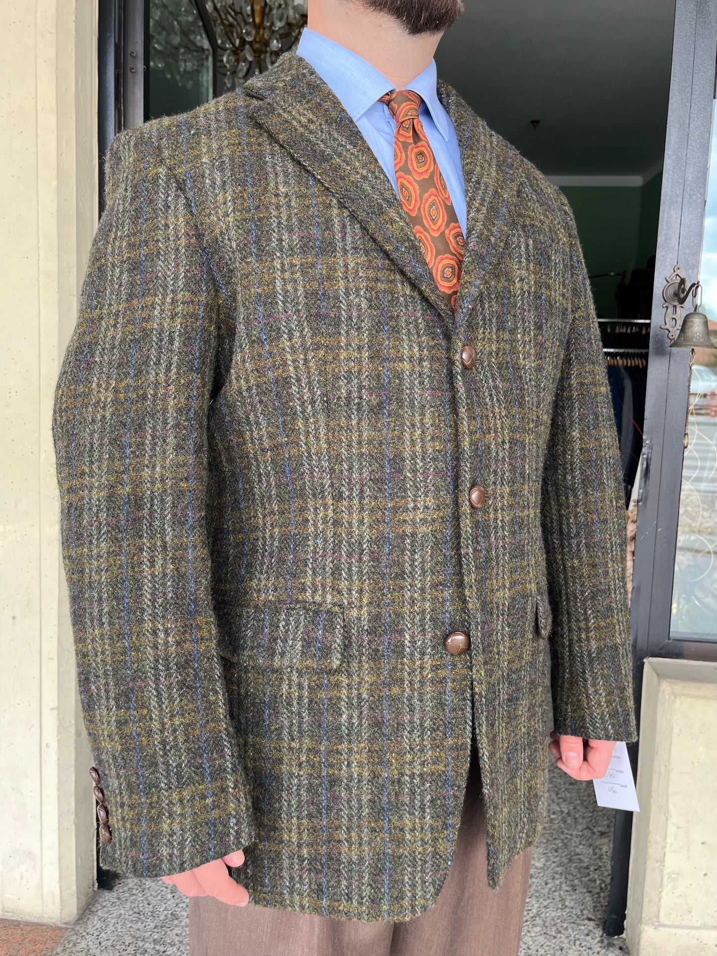 Giacca anni ‘80 Harris Tweed tg. 54-56